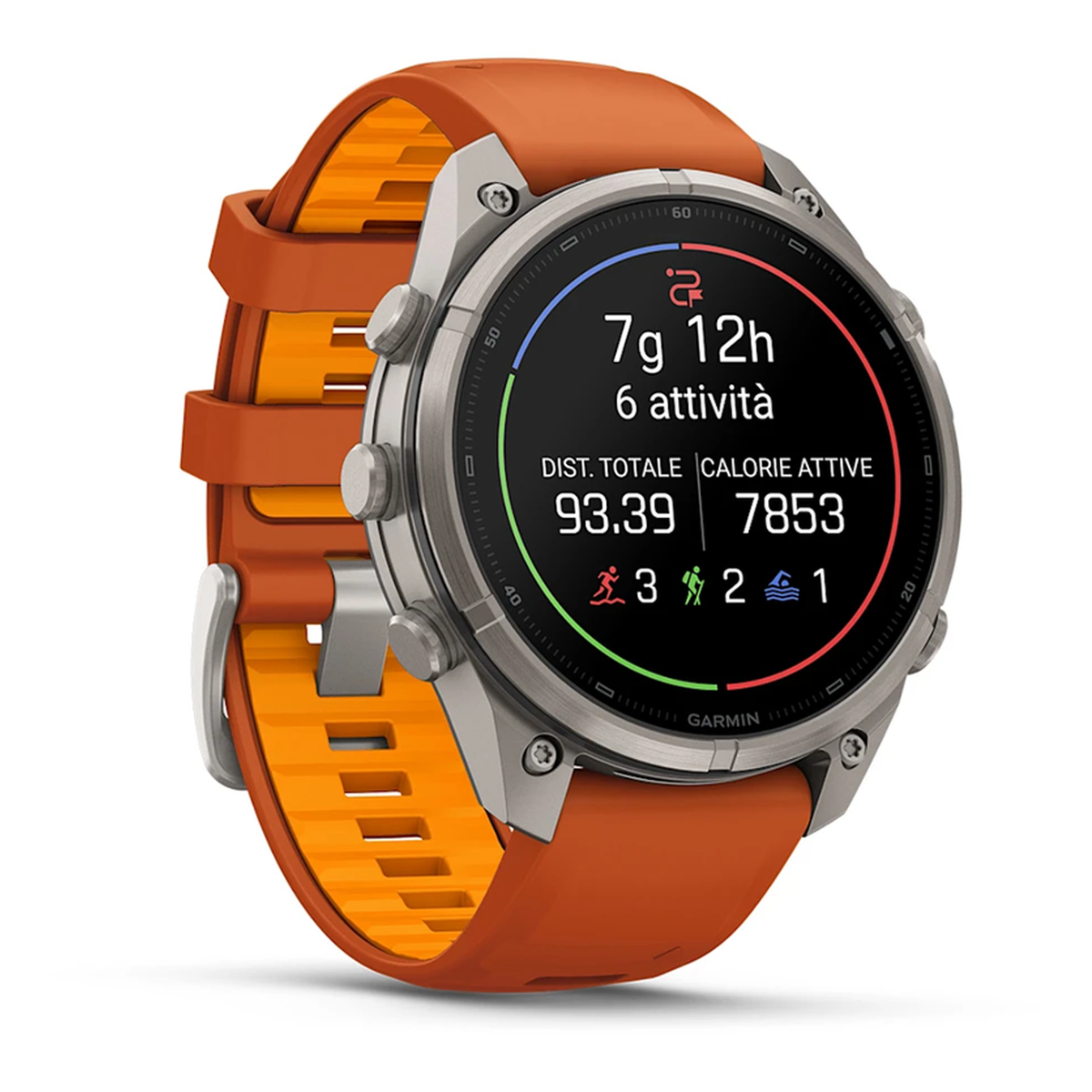 Garmin Fenix 9 Pro 47 mm inReach - Grau Orange