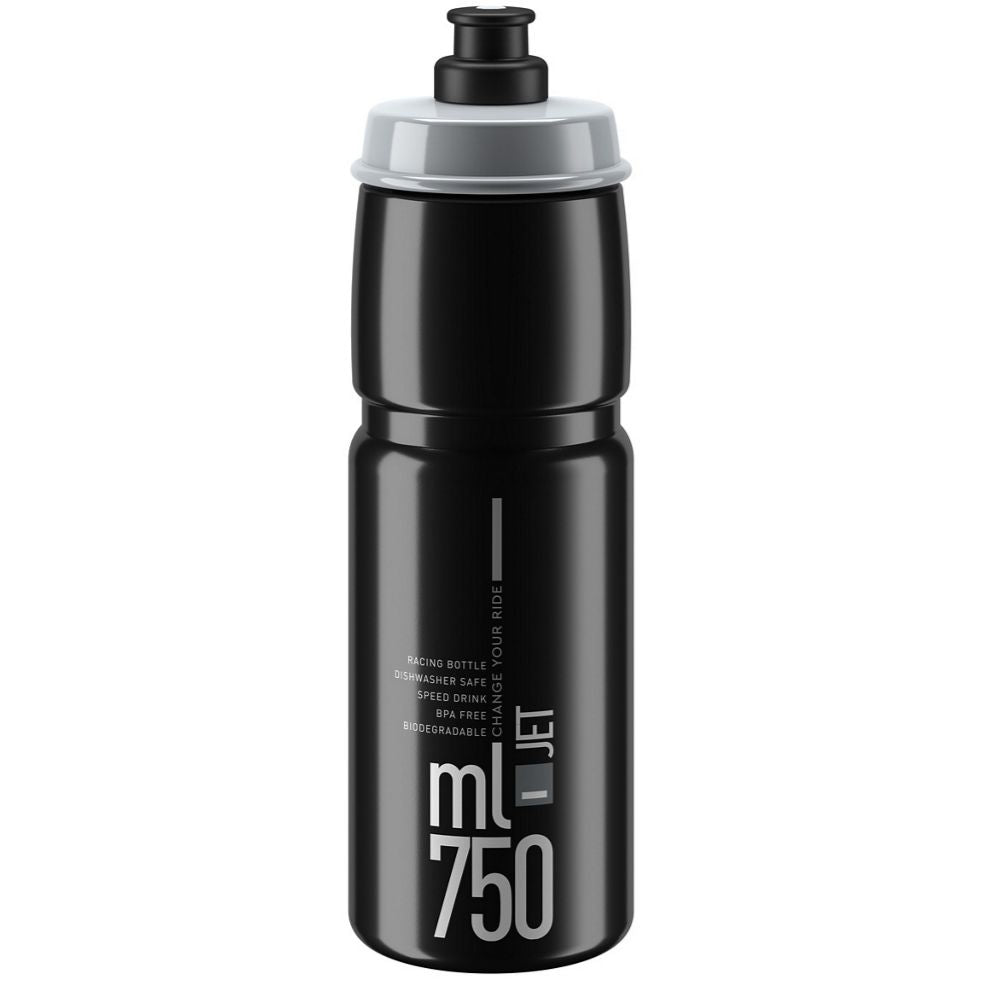 Borraccia Elite Jet Logo 750ml - Nero - N
