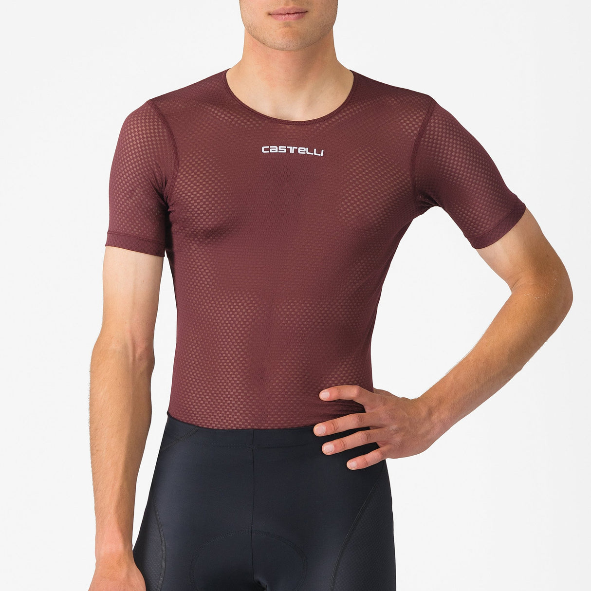 Maglia intima Castelli Pro Mesh 2.0 - Bordeaux scuro - B