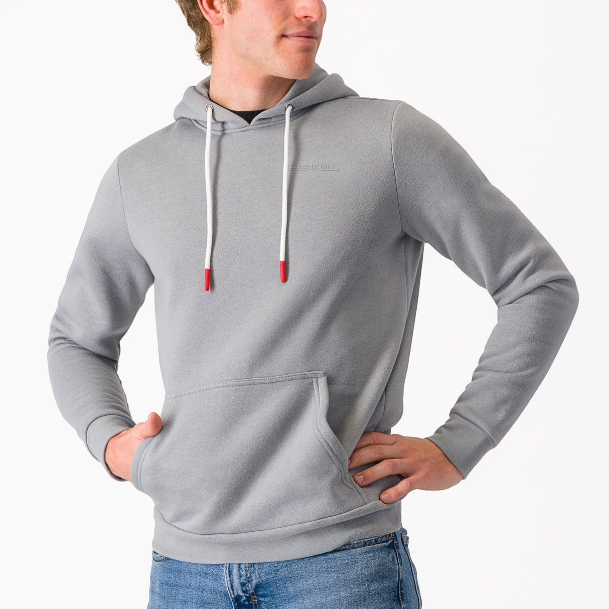 Felpa con cappuccio Castelli Classico - Grigio - F