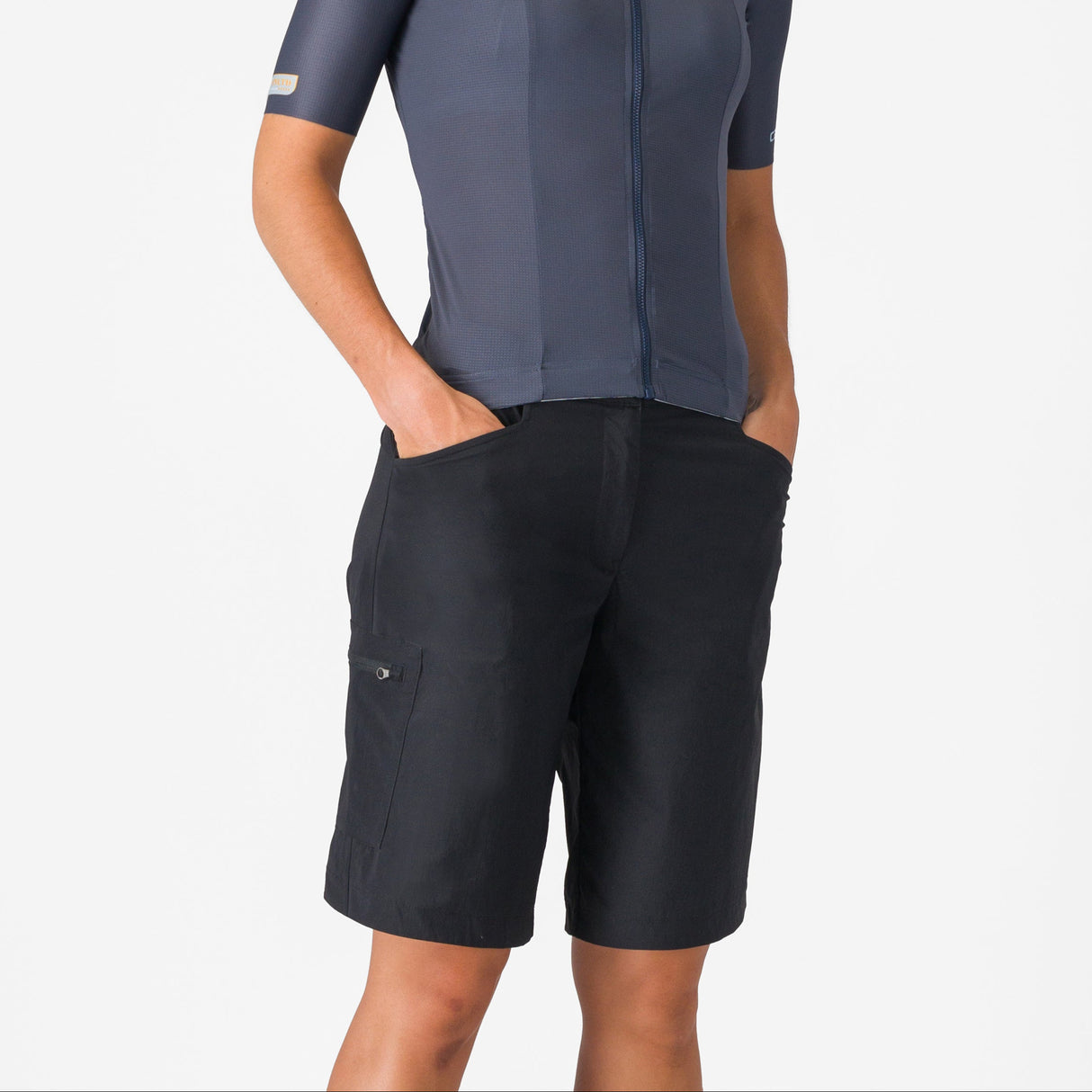 Pantaloncini donna Castelli Unlimited Adventure Baggy - Nero - D