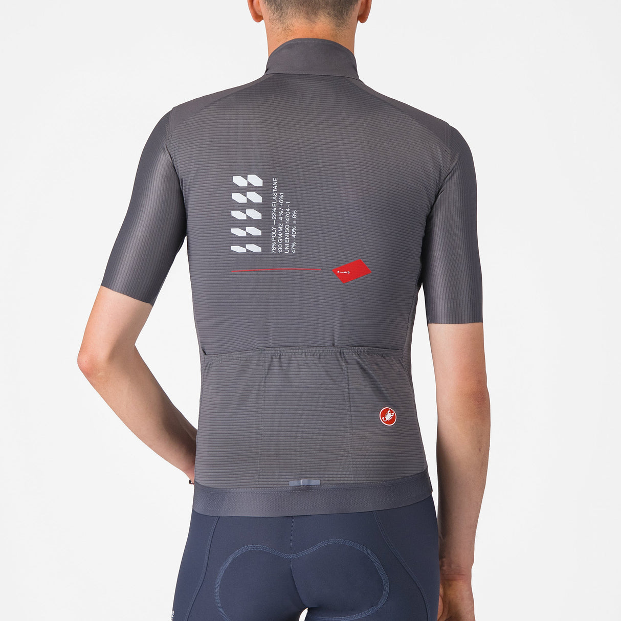 Gilet Castelli Espresso R-A/D - Grigio - E