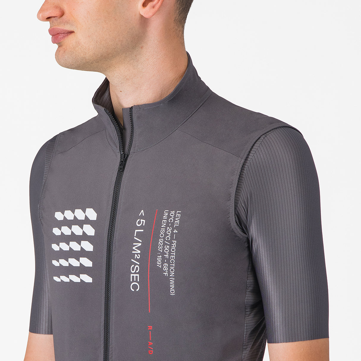 Gilet Castelli Espresso R-A/D - Grigio - F