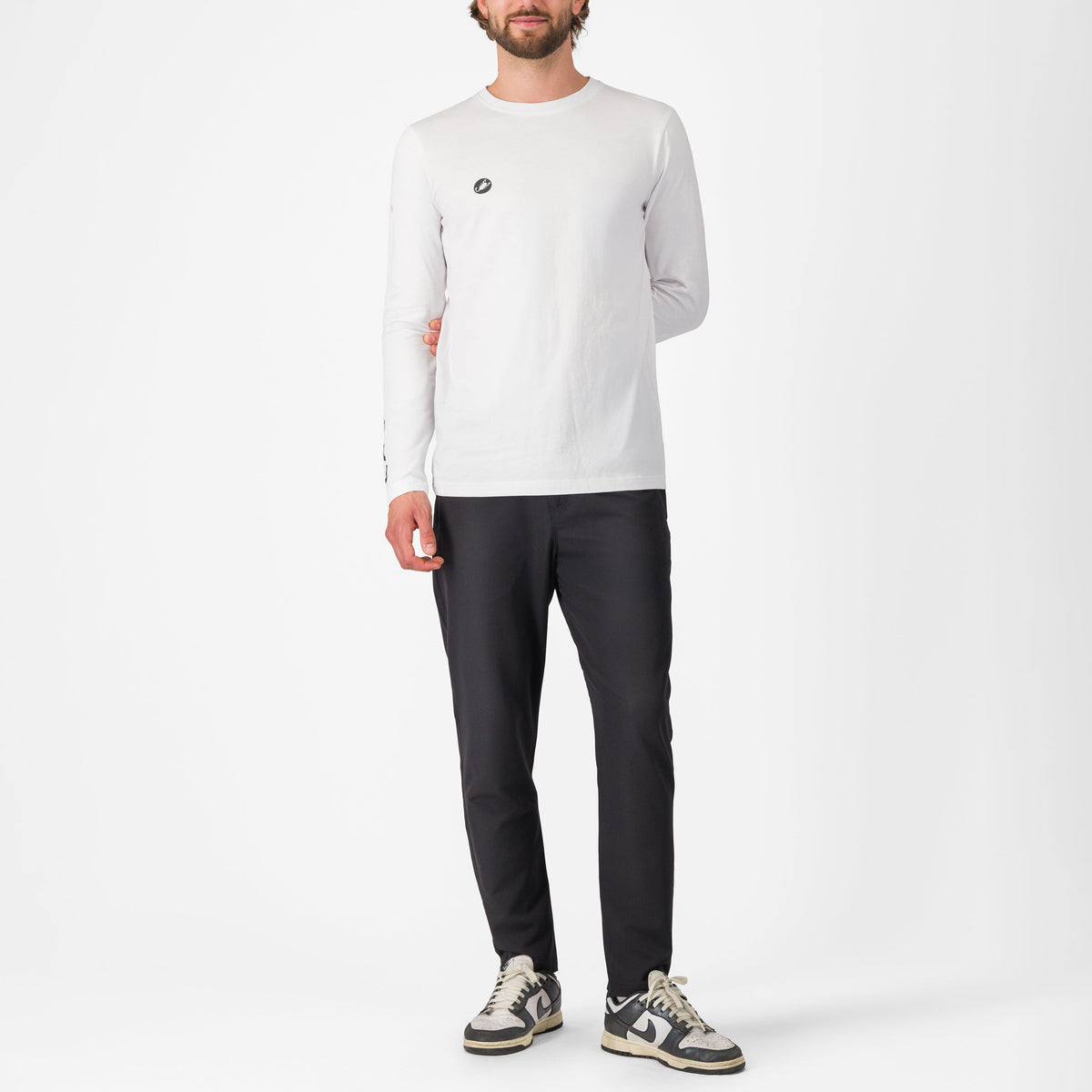 Castelli Logo Tee long sleeve T-Shirt - White