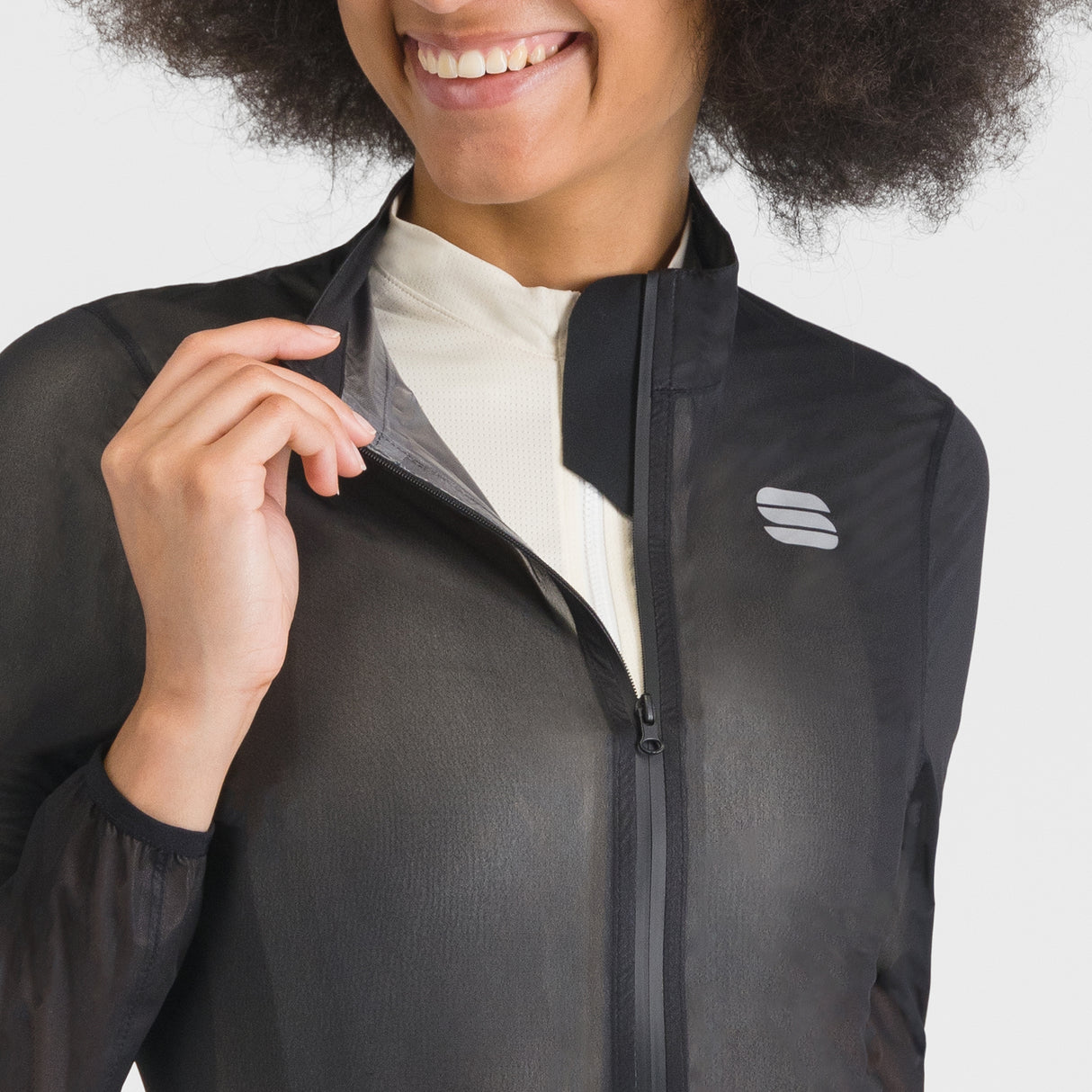 Mantellina donna Sportful Aqua Light - Nero - C