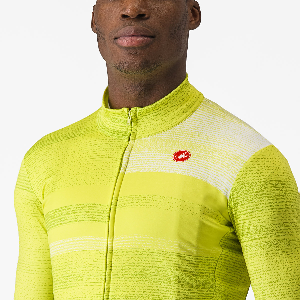 Maglia maniche lunghe Castelli Collapse - Giallo - P
