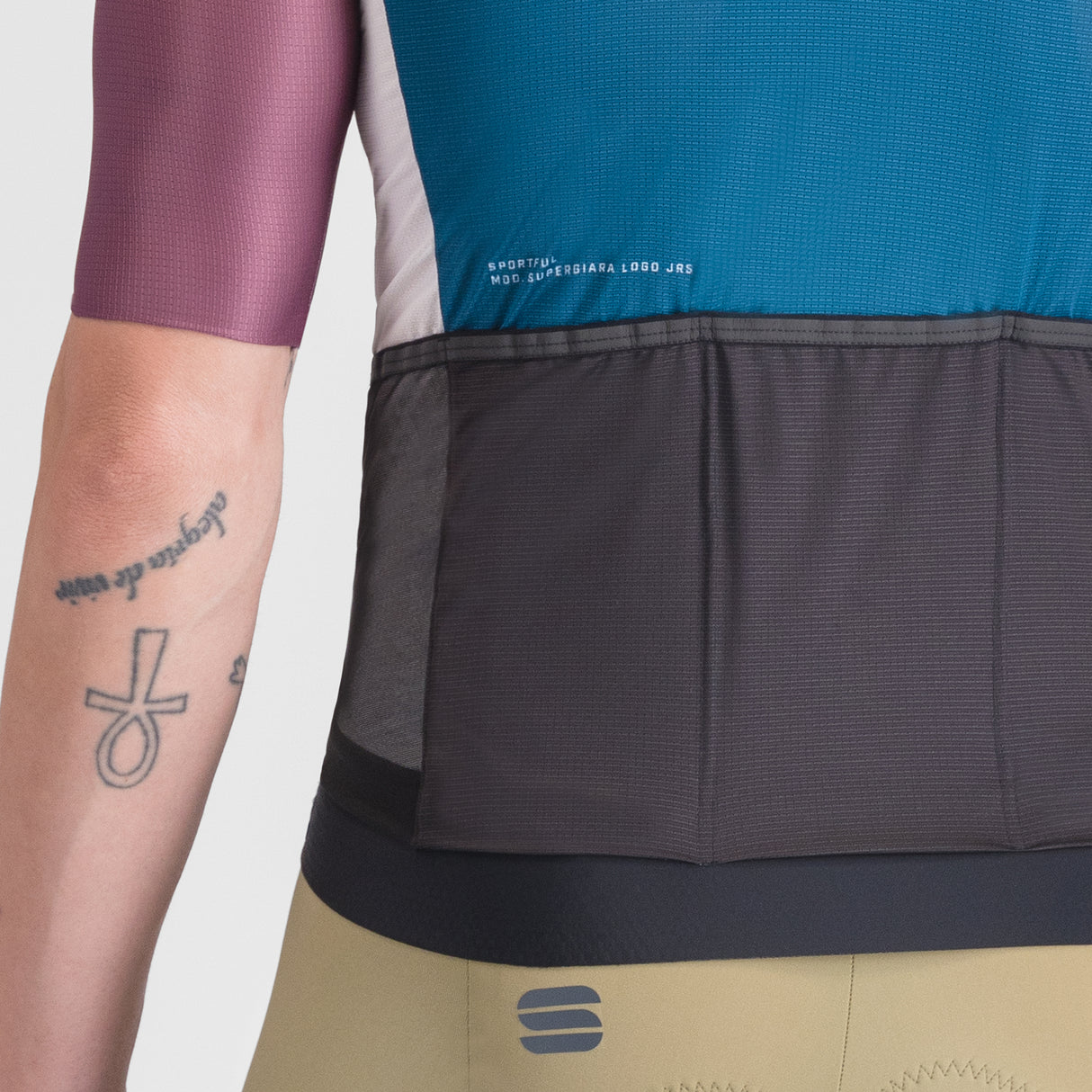 Maglia Sportful Supergiara Logo - Petrolio - F