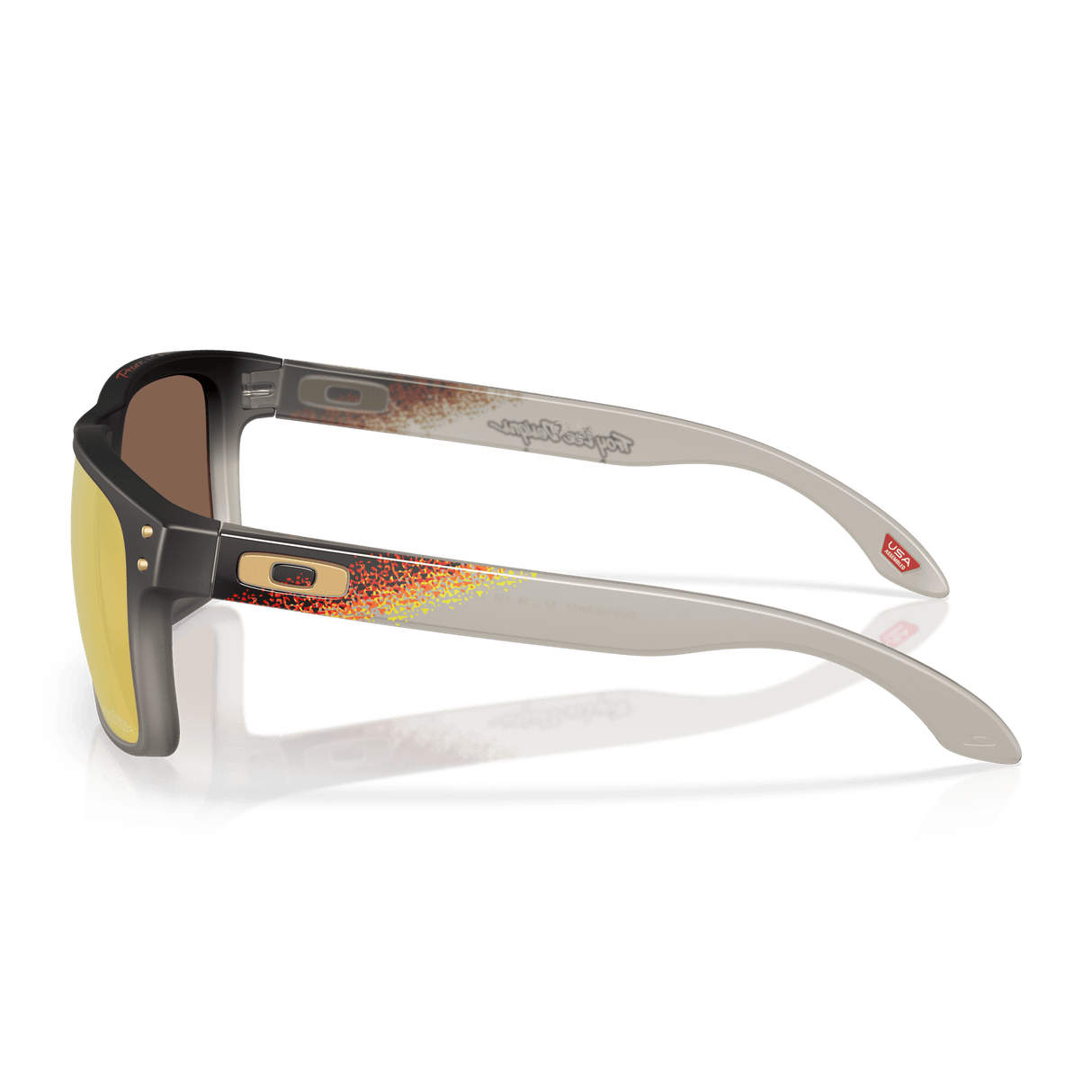 Occhiali Oakley Holbrook Troy Lee Design - Black Fade 24K Polarized - H