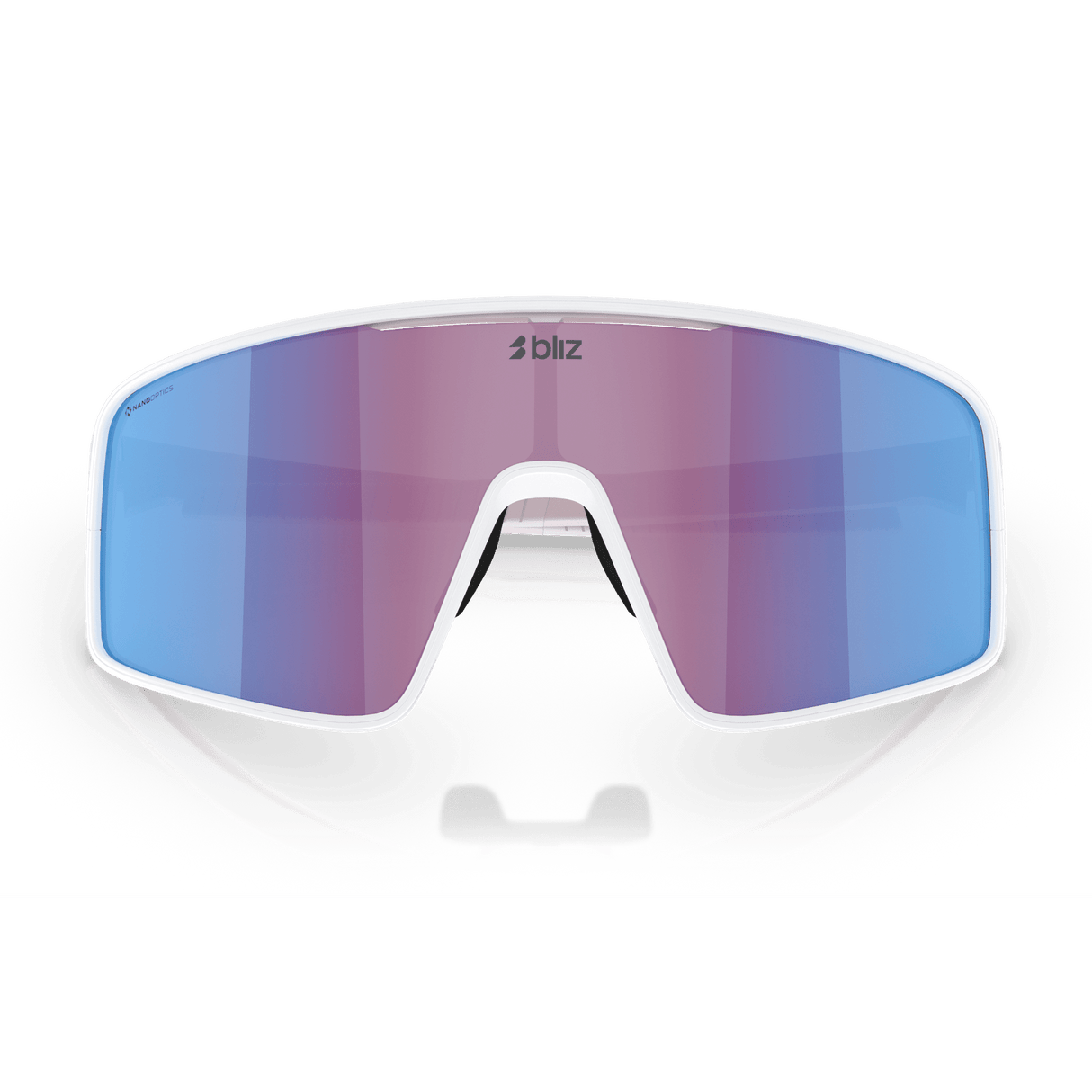 Occhiali Bliz P001 - Matt White Rose-Violet Mirror Blue - E