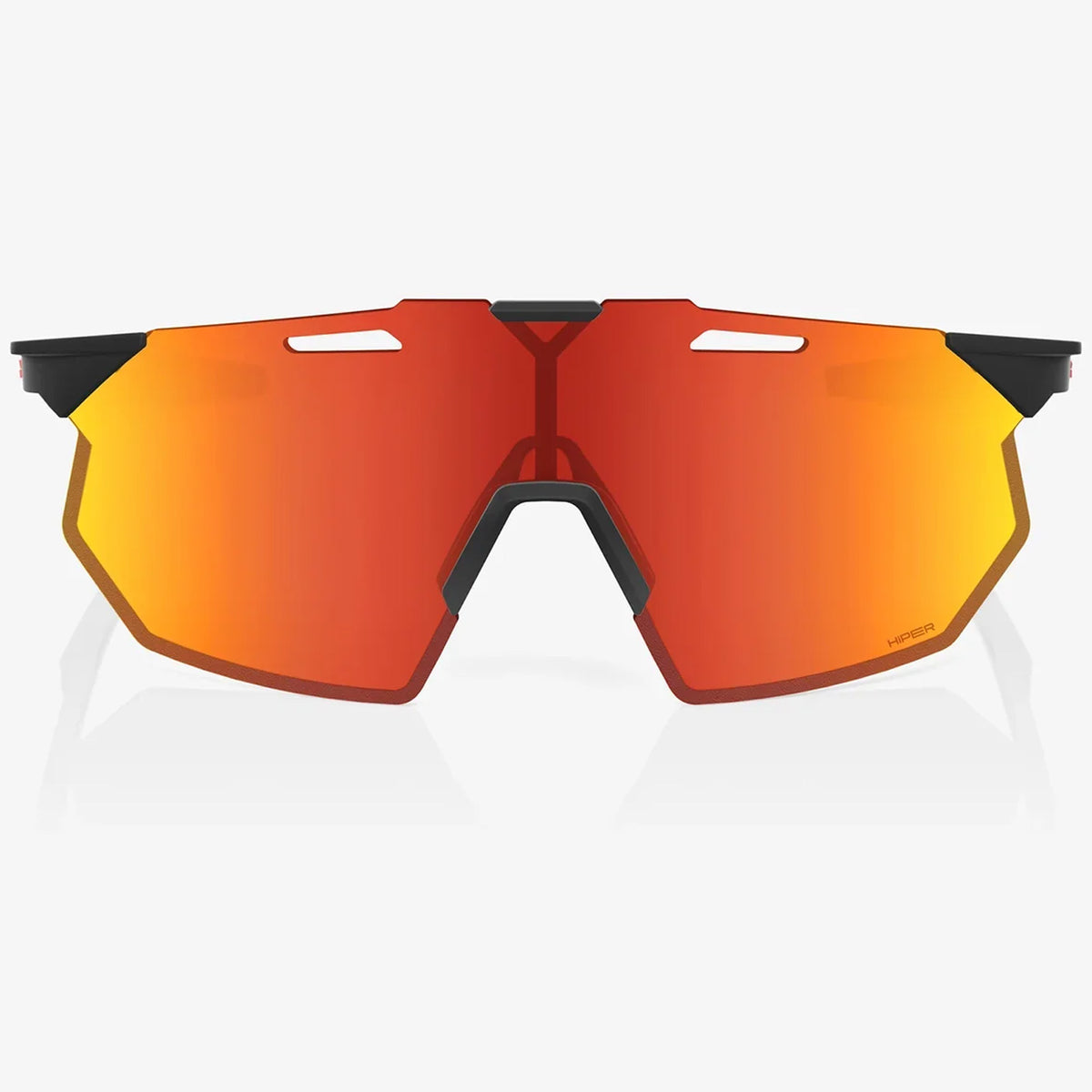 Occhiali 100% Hypercraft SQ - Soft Tact Black HiPER Red Mirror - B
