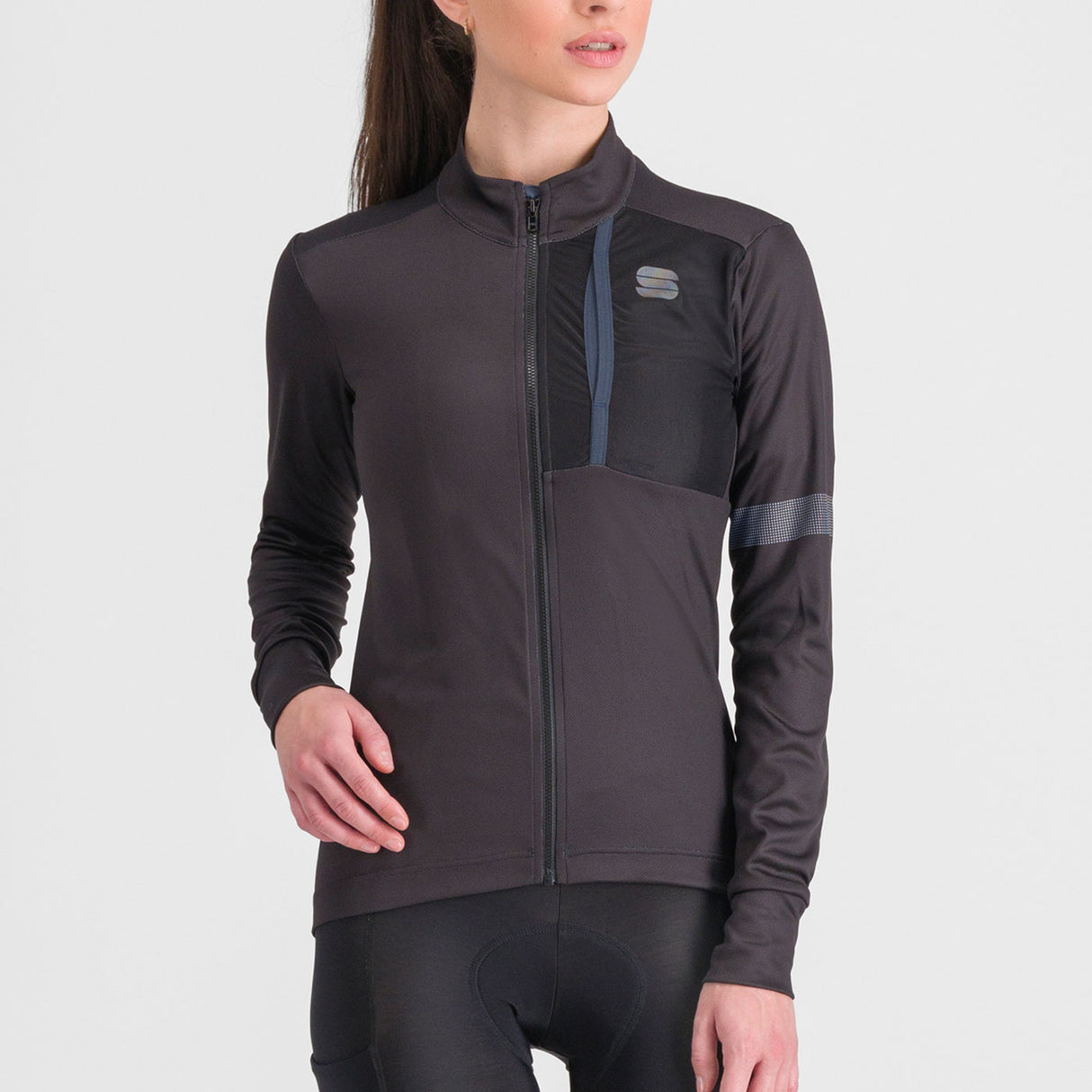 Maglia donna maniche lunghe Sportful Supergiara - Nero - F