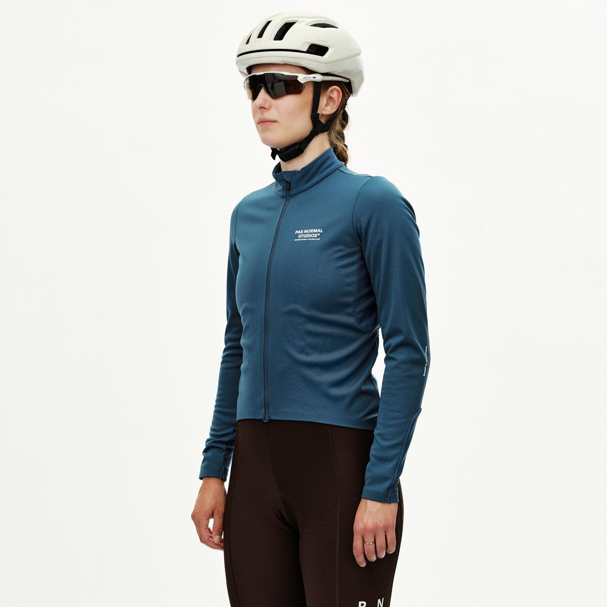 Maglia donna maniche lunghe Pas Normal Studios Mechanism Thermal 2.0 - Denim Blue