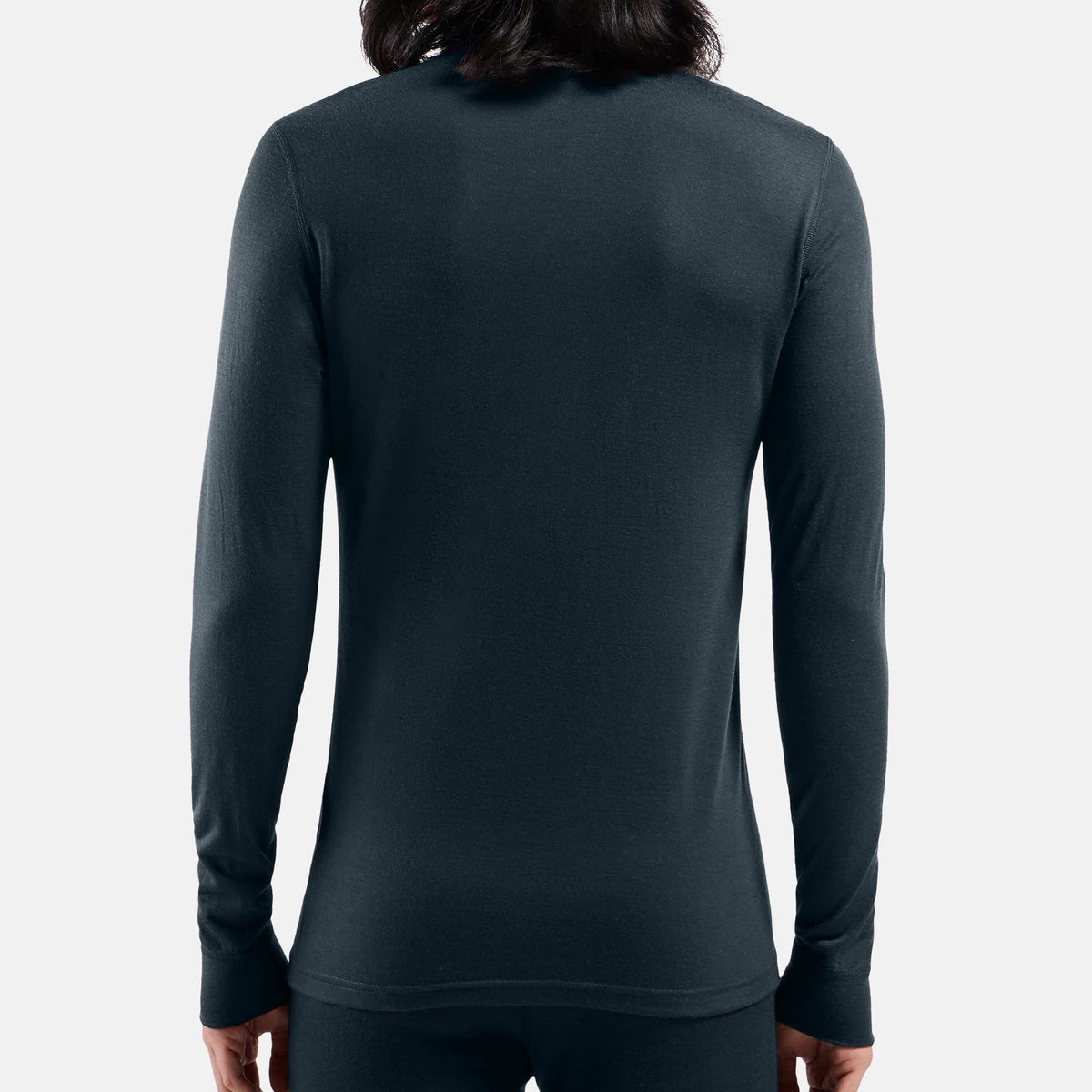 Odlo Merino 200 Zip Langarm-Funktionsunterhemd - Schwarz