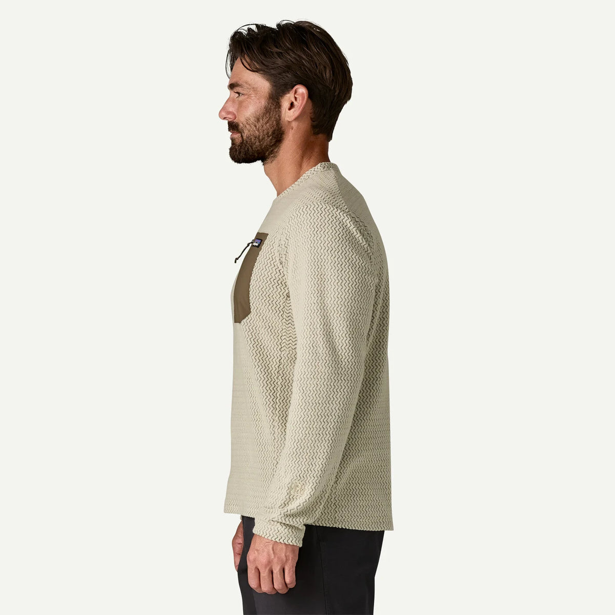 Felpa Patagonia R1 Air Crew - Beige