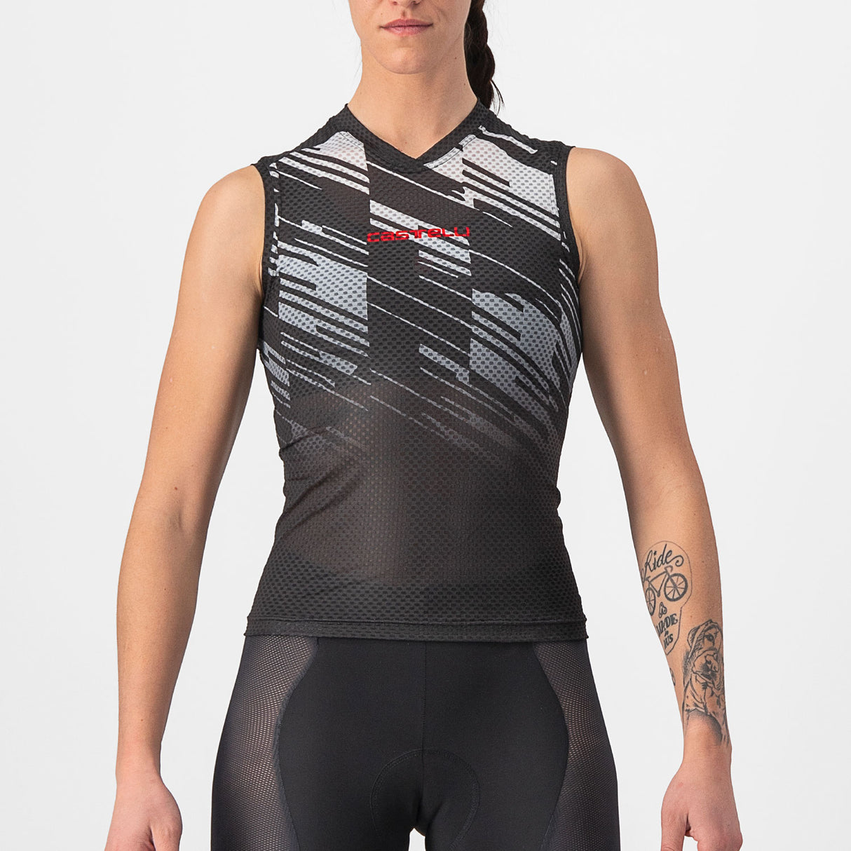 Maglia donna senza maniche Castelli Insider - Nero - B