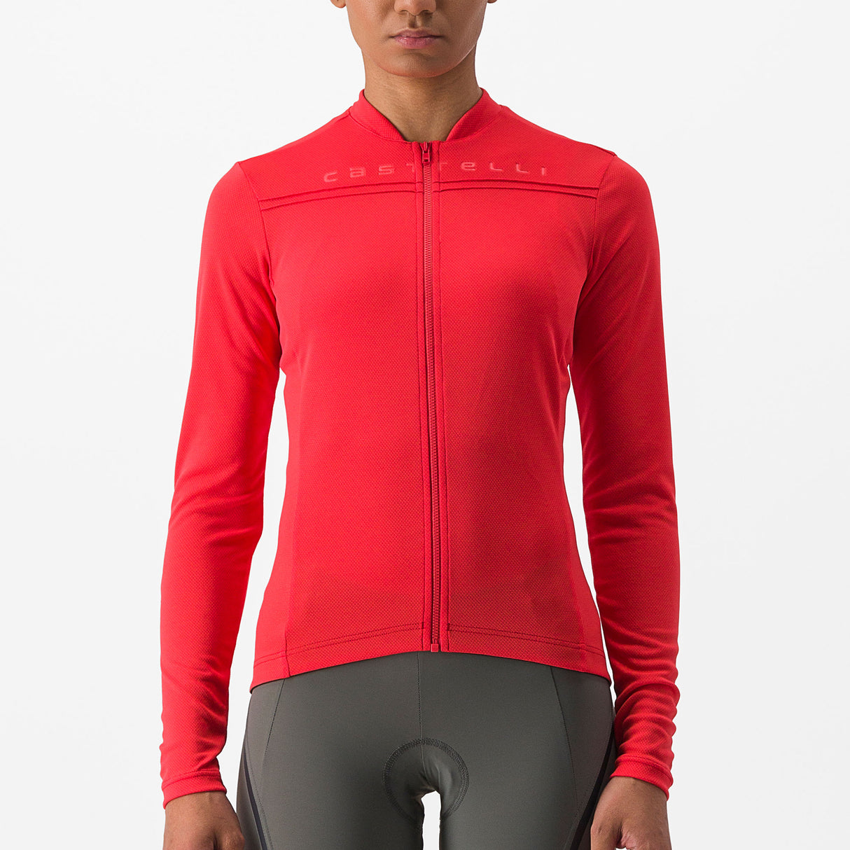 Maglia maniche lunghe donna Castelli Anima 4 - Rosso - P