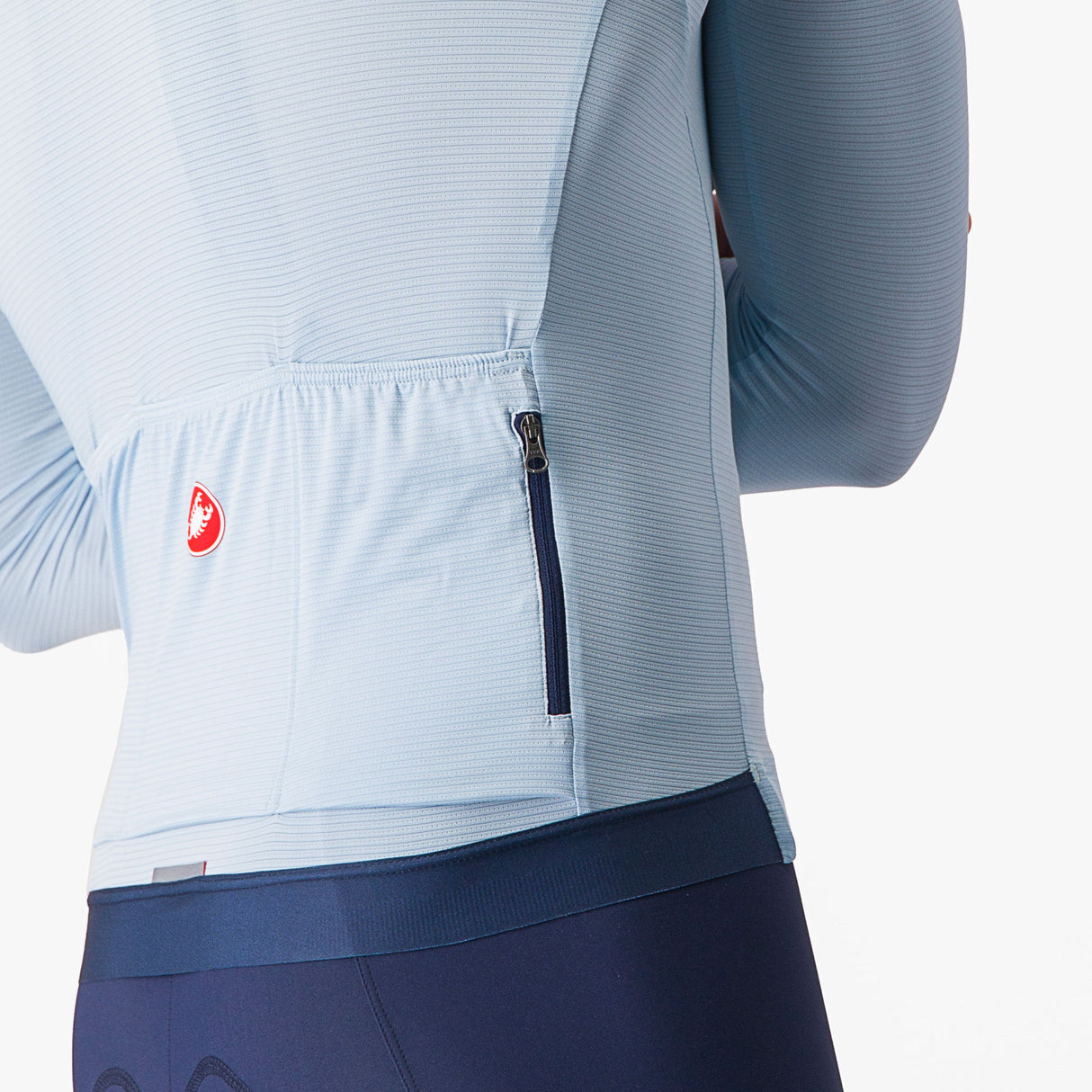 Maglia maniche lunghe Castelli Espresso - Azzurro - L