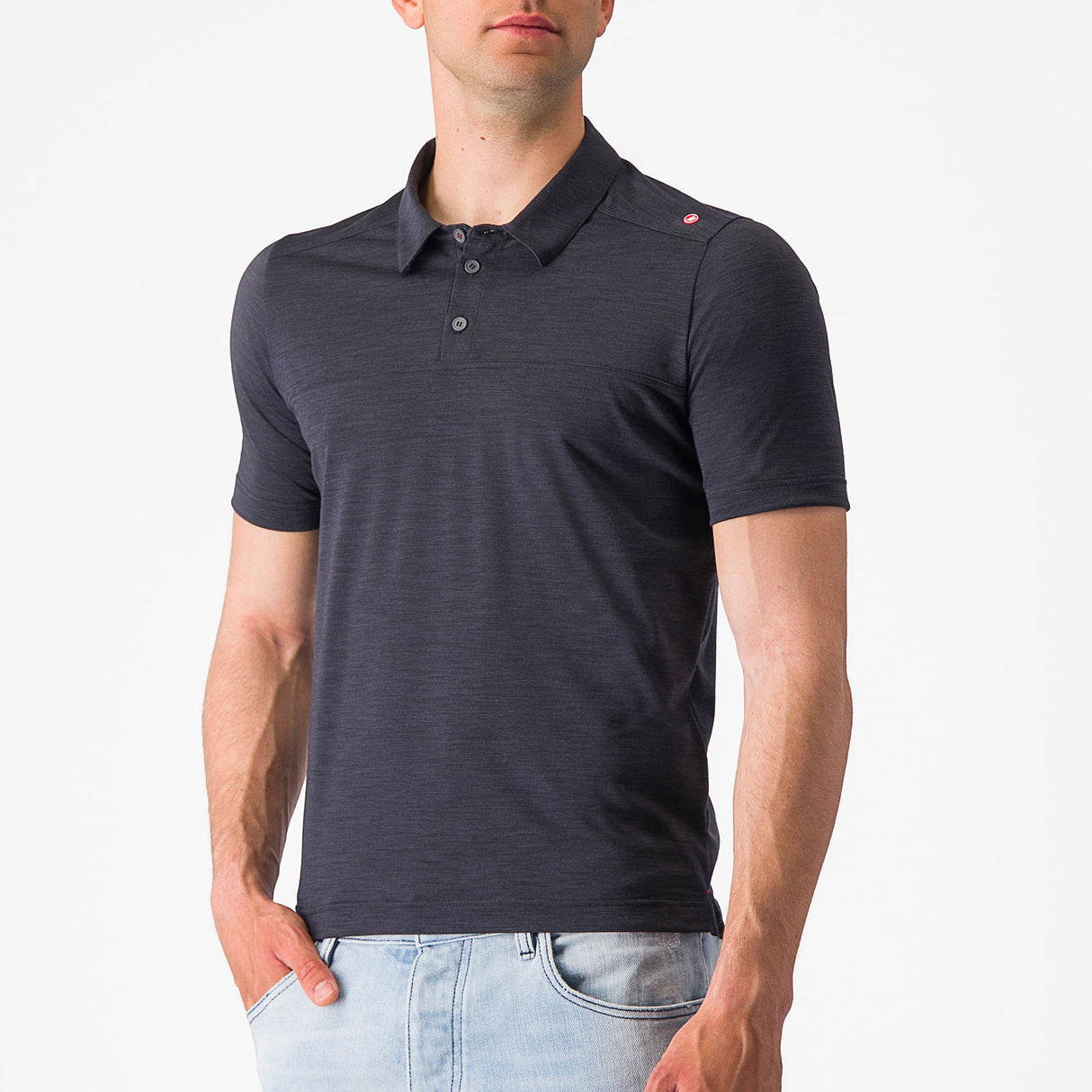 Polo Castelli Merino - Nero - B