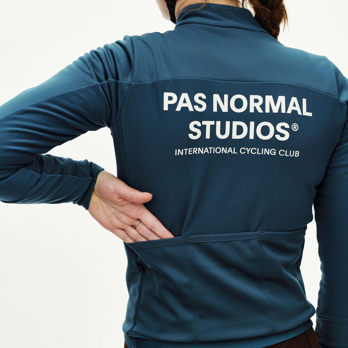 Maglia donna maniche lunghe Pas Normal Studios Mechanism Thermal 2.0 - Denim Blue