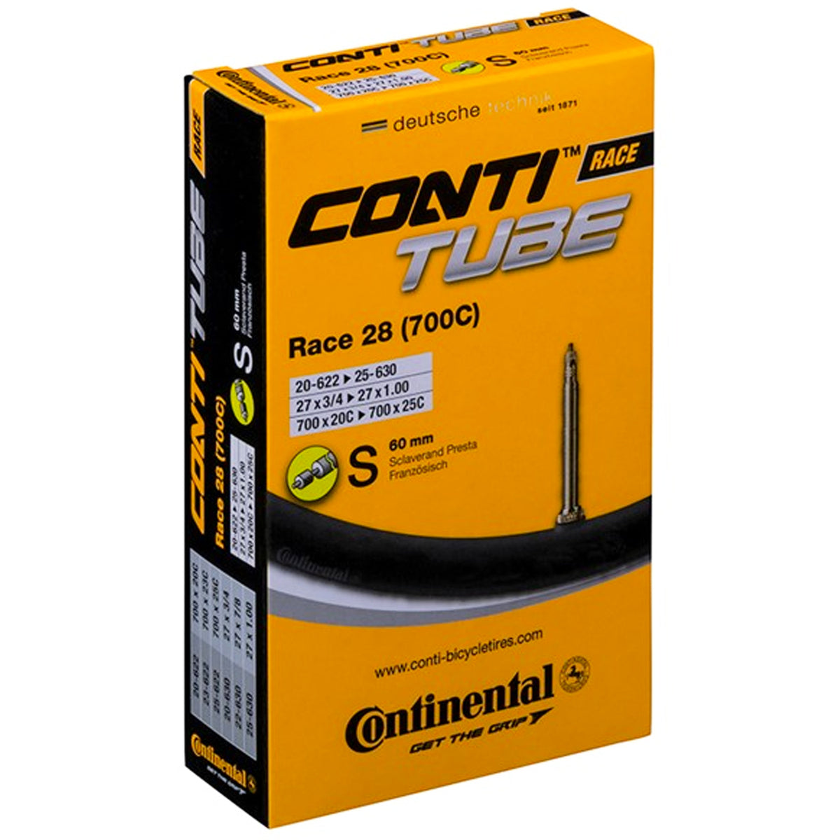 Camera d'aria Continental Conti Tube 700x20/25C - Valvola Presta 60 mm - C