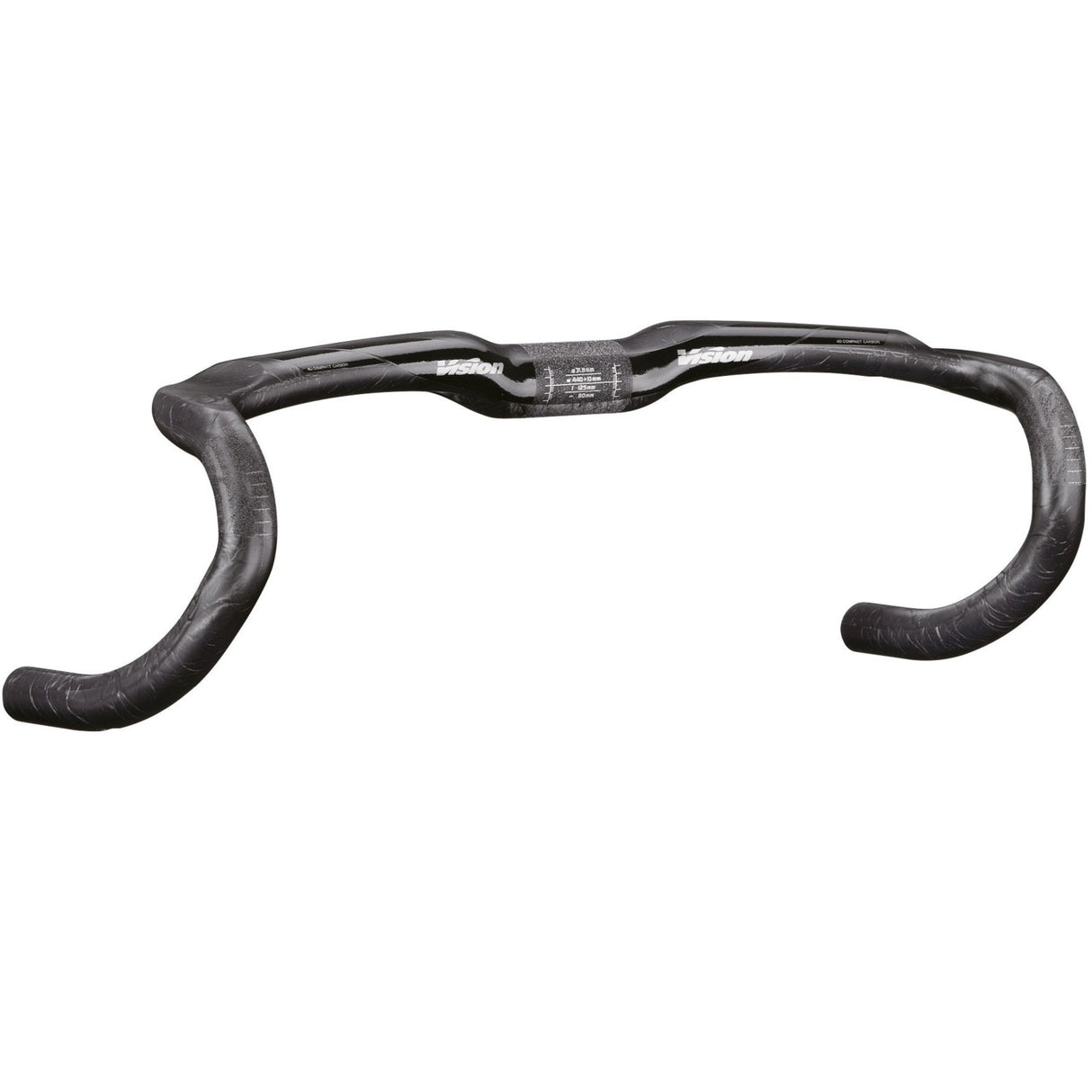 Manubrio Vision Trimax Carbon 4D Ergo - Nero grigio - O