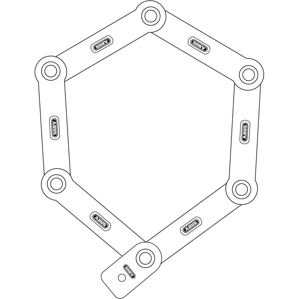 Antifurto pieghevole Abus uGrip Bordo Big 5700K/100 - Nero Abus
