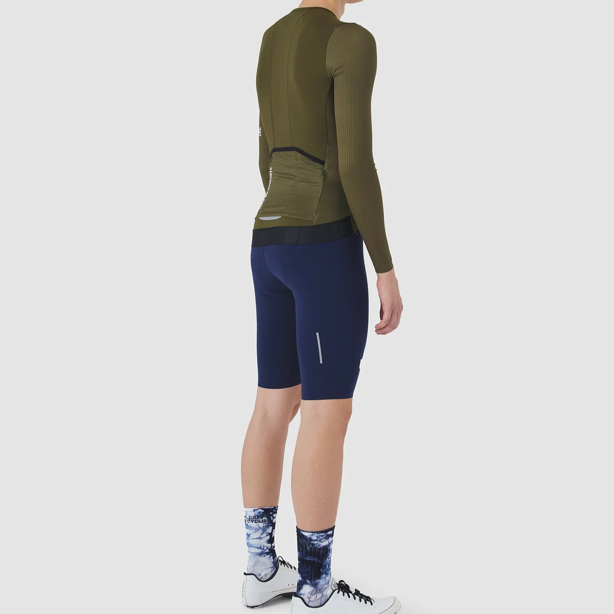 Maglia maniche lunghe Cafe du Cycliste Roxane - Verde - A