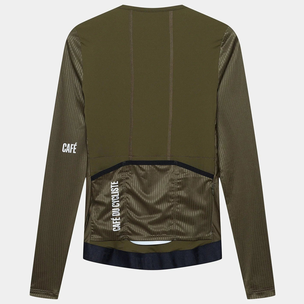 Maglia maniche lunghe Cafe du Cycliste Roxane - Verde - M
