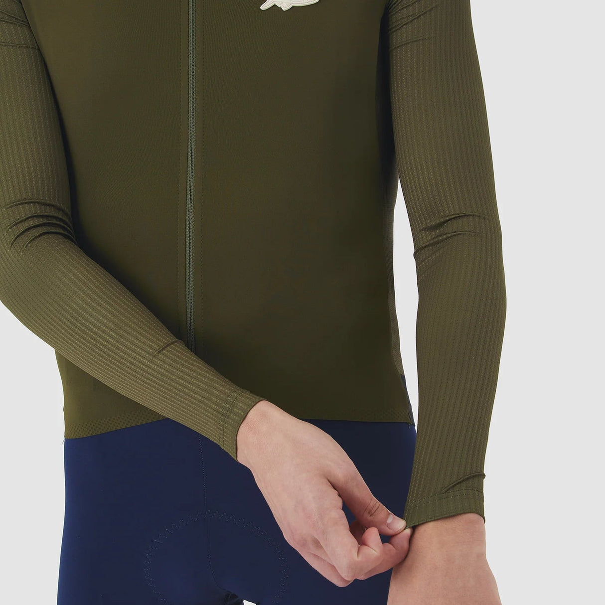 Maglia maniche lunghe Cafe du Cycliste Roxane - Verde - O