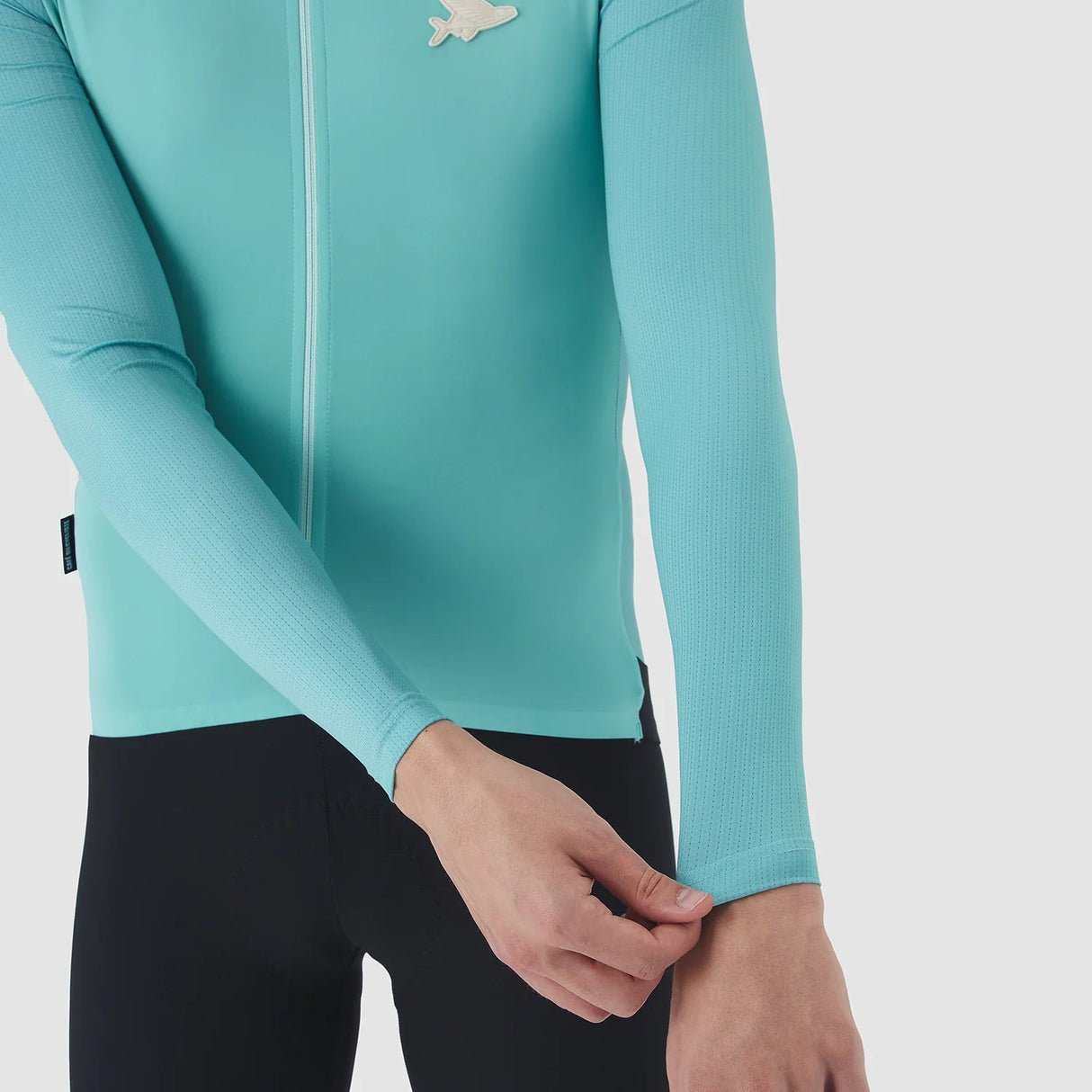 Maglia maniche lunghe Cafe du Cycliste Roxane - Azzurro - B