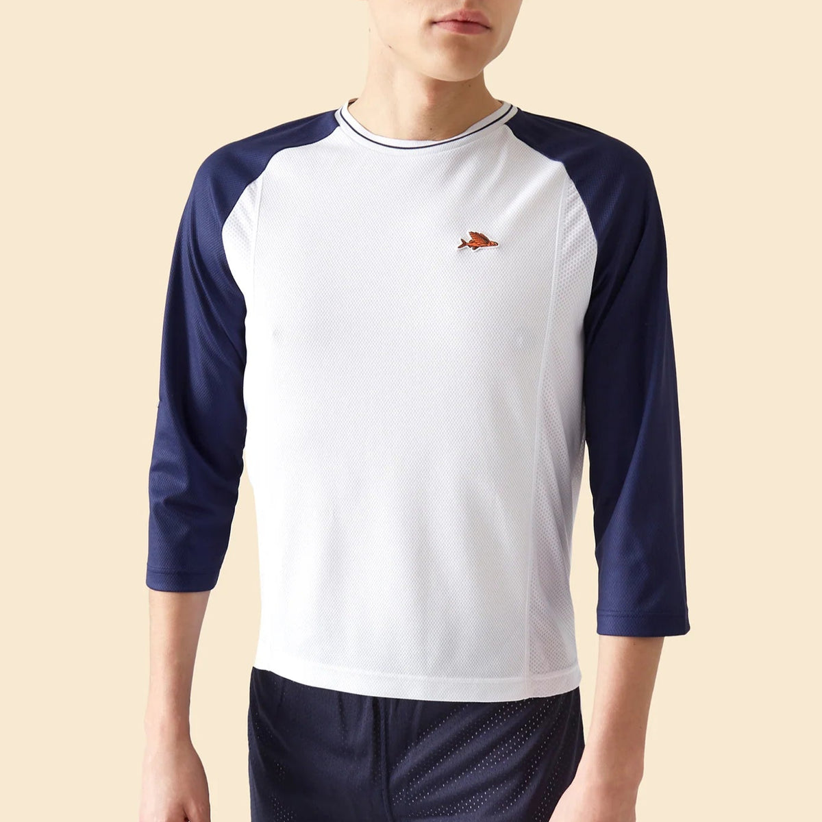Maglia 3/4 Cafe du Cycliste Barbara - Blu - I
