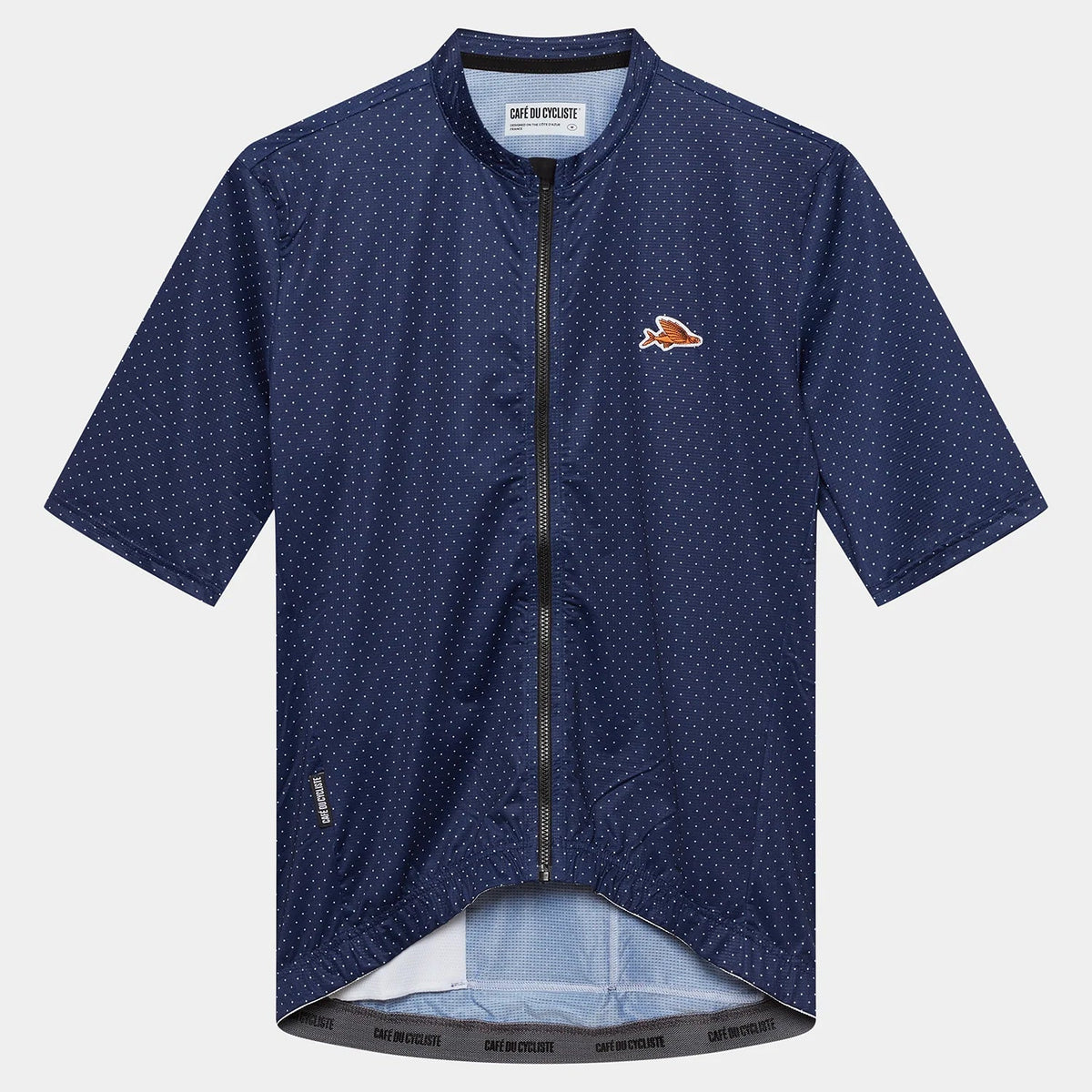 Maglia Cafe du Cycliste Fleurette - Blu scuro - E