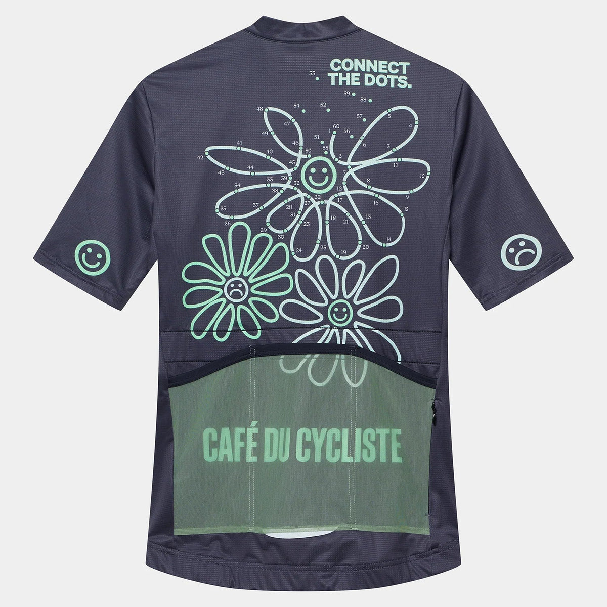 Maglia donna Cafe du Cycliste Fleurette - Blu
