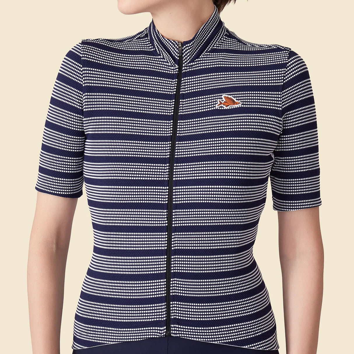 Maglia donna Cafe du Cycliste Francine - Blu - F