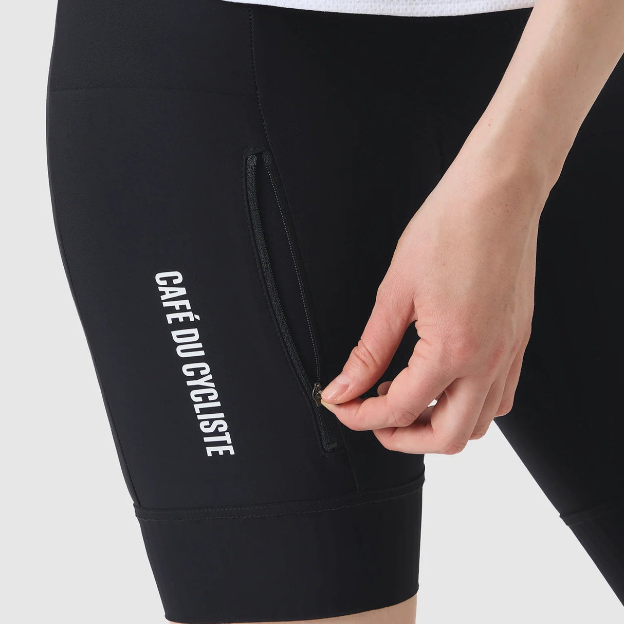 Pantaloncini donna Cafe du Cycliste Elsa - Nero - G