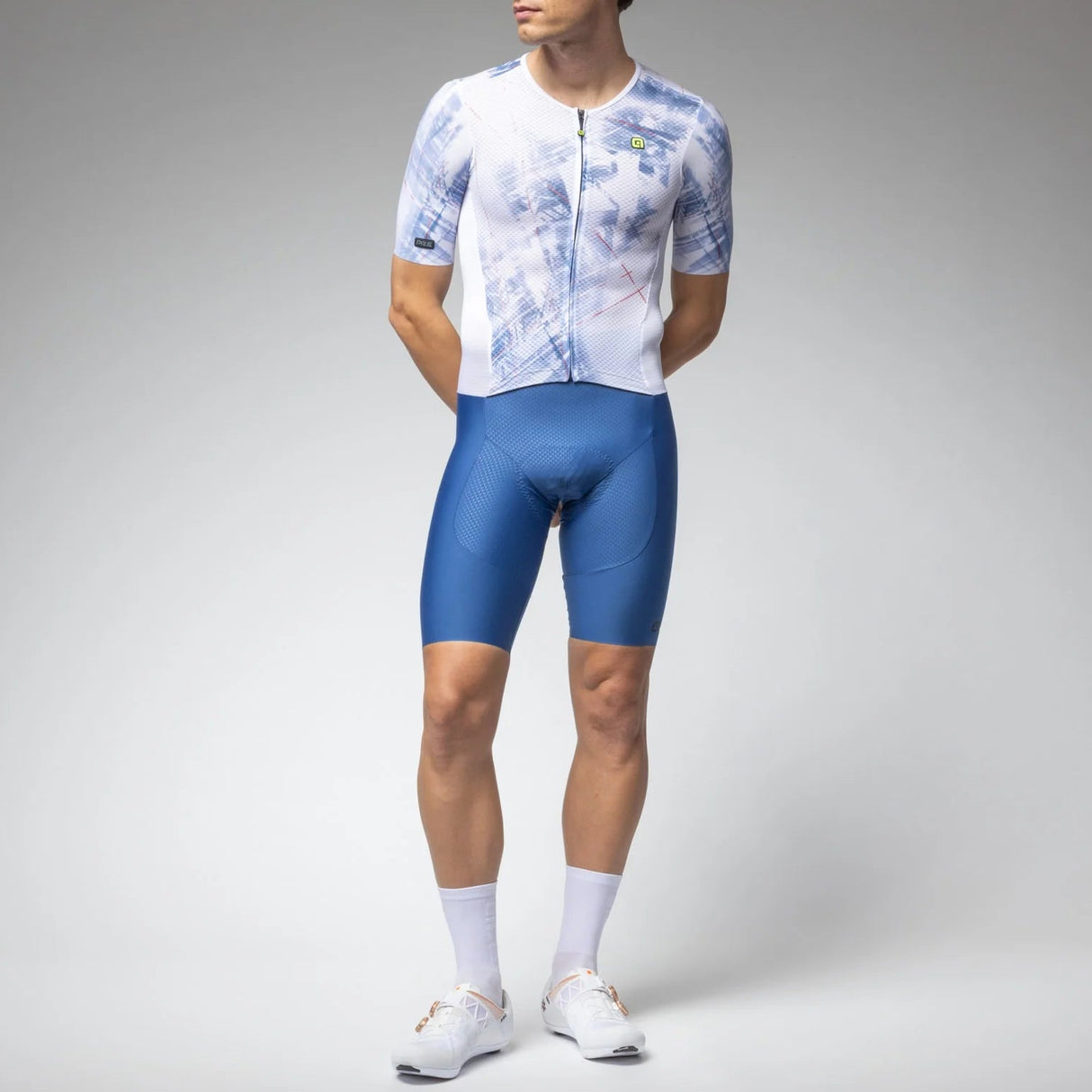 Ale PR-E Mirror skinsuit - Light blue
