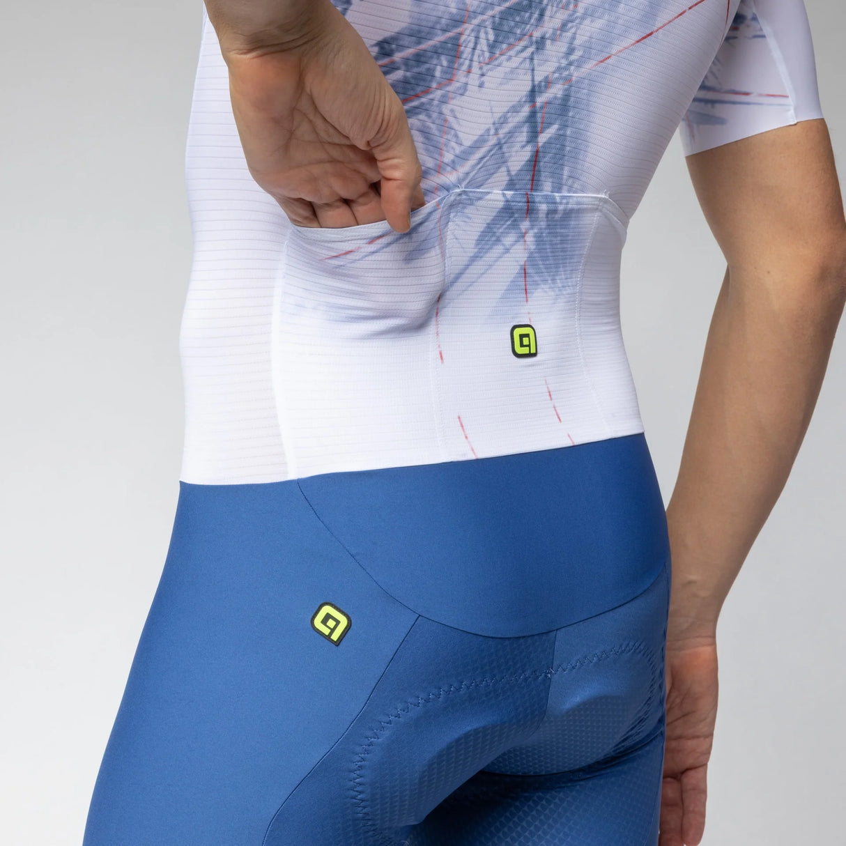 Ale PR-E Mirror skinsuit - Light blue