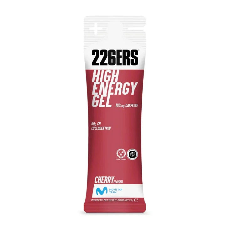 Boîte High Energy Gel 226ers Caffeine 6 x 76 g - Cerise