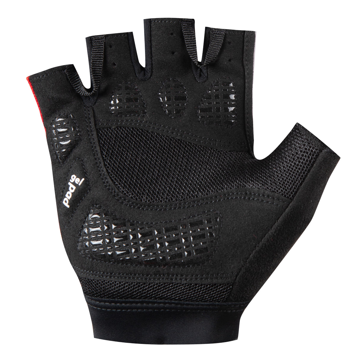 Guanti Jëuf Essential Solid corti - Nero rosso - I