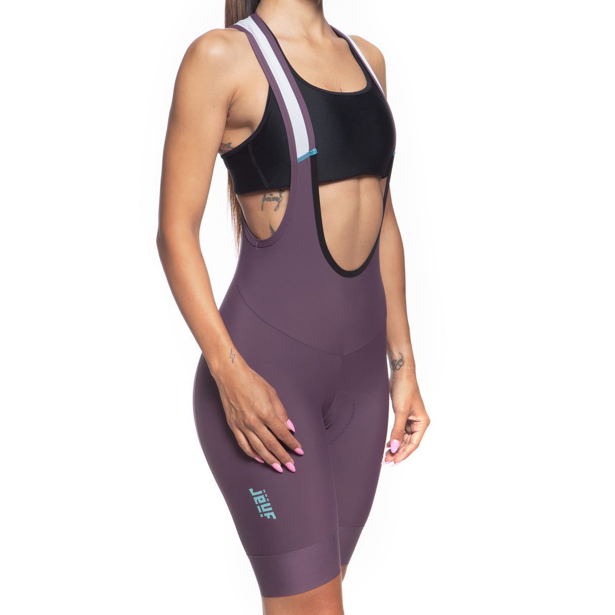 Jëuf Train women bib shorts - Bordeaux