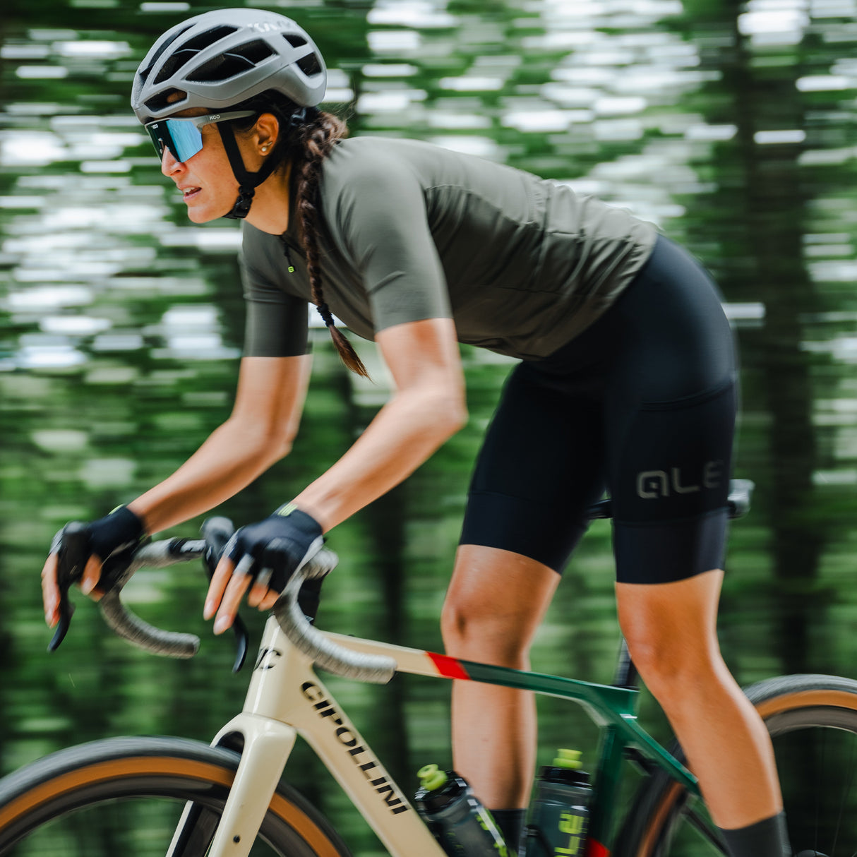 Maglia donna Ale Pragma Color Block Off Road - Verde - H