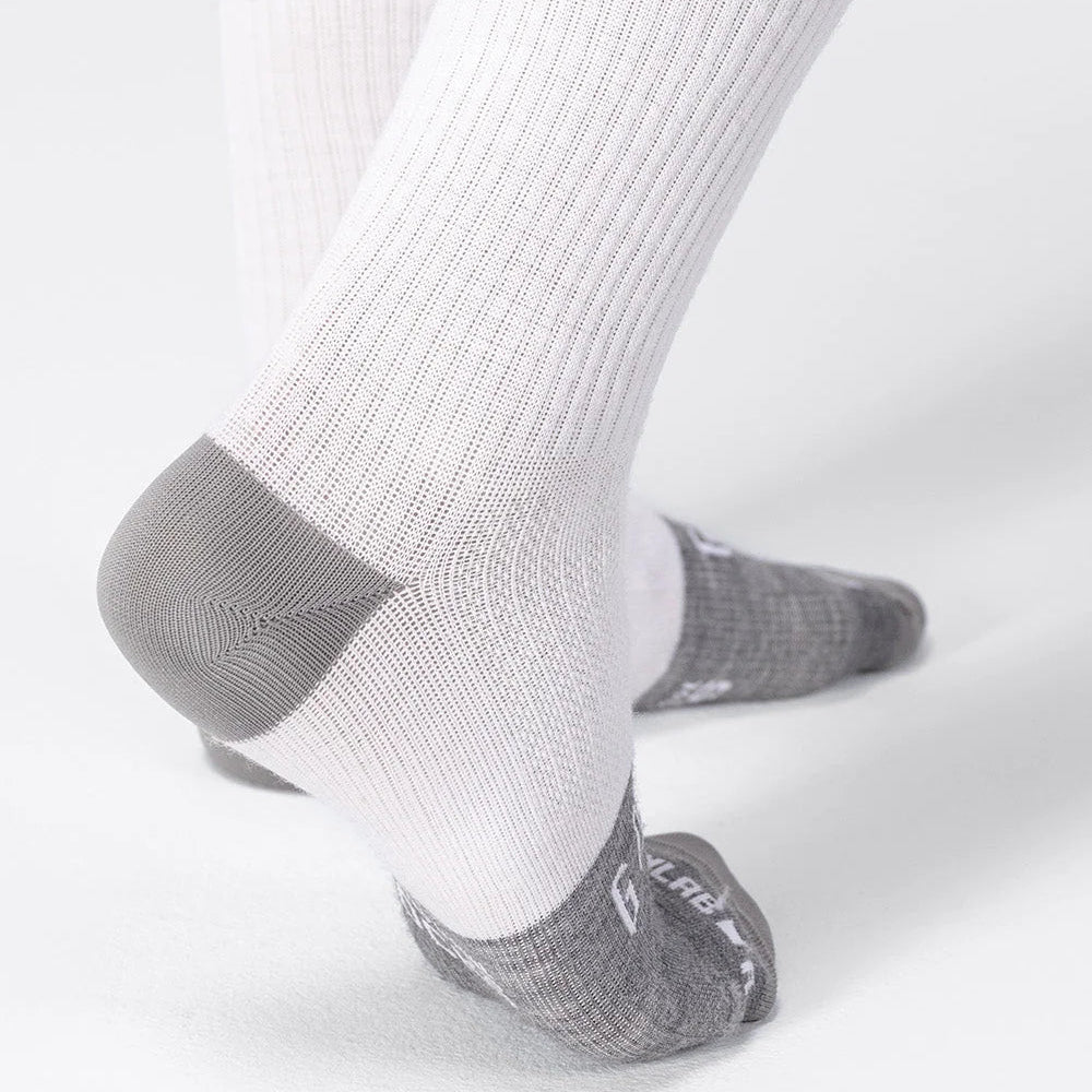 Calcetines Gobik Winter Merino Snowflake - Blanco