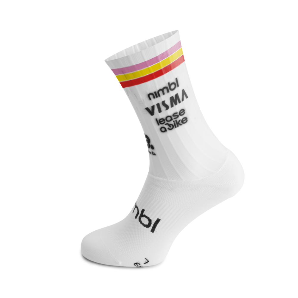 Calze Team Visma Lease a bike 2026 Aero - Giro Trilogy Yellow B.