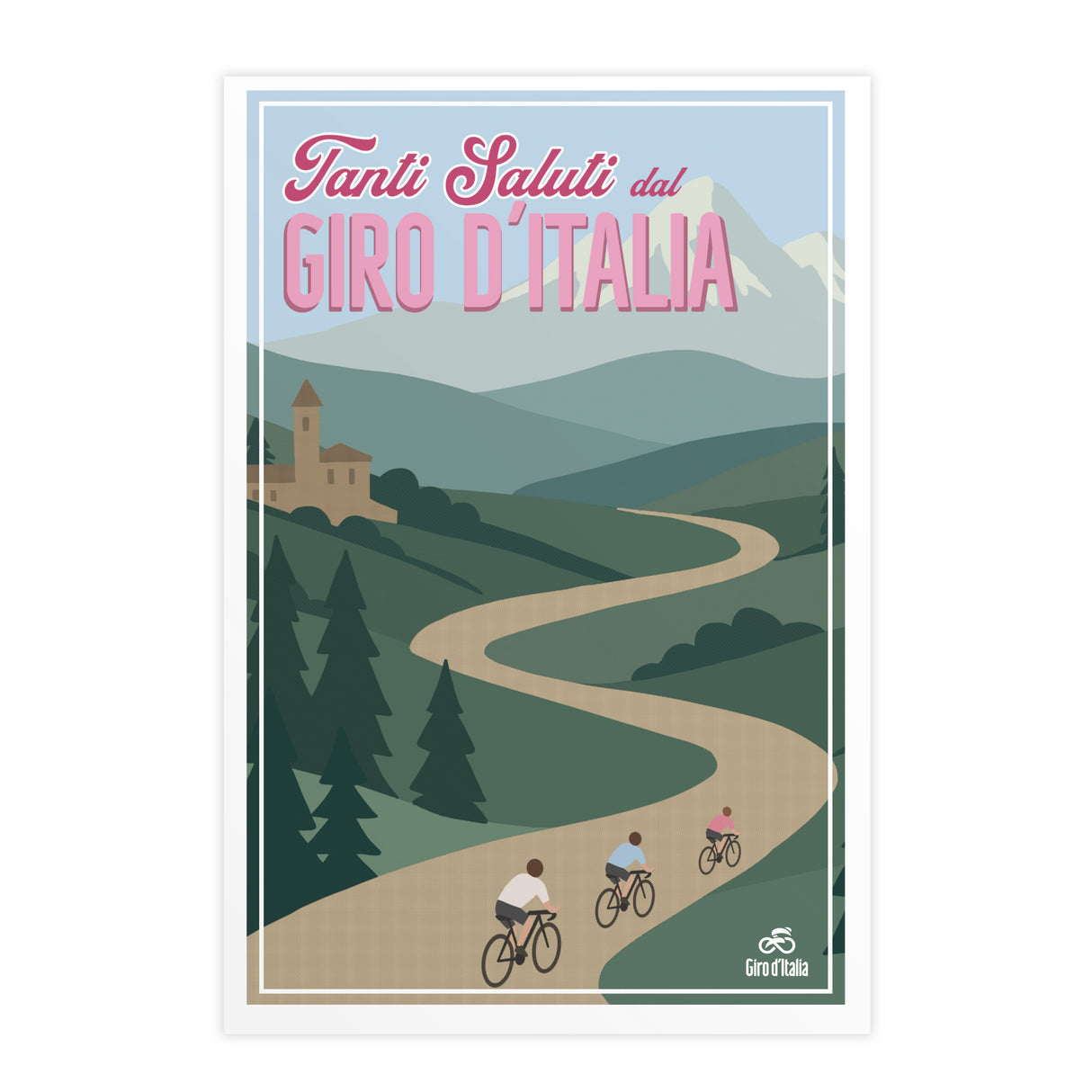 Postcard Giro d'Italia of Great Strides