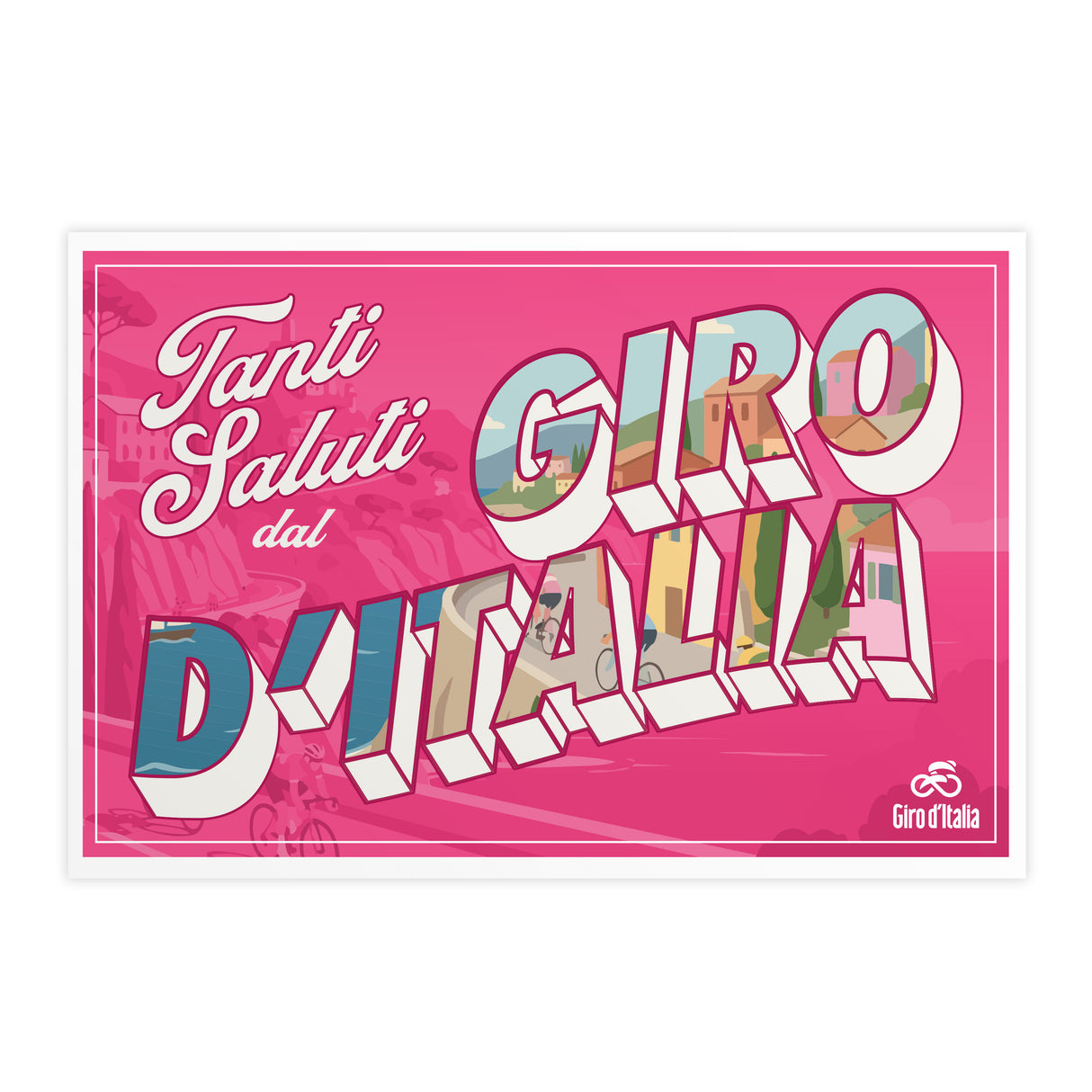 Cartolina Tanti Saluti dal Giro d'Italia Giro d'Italia