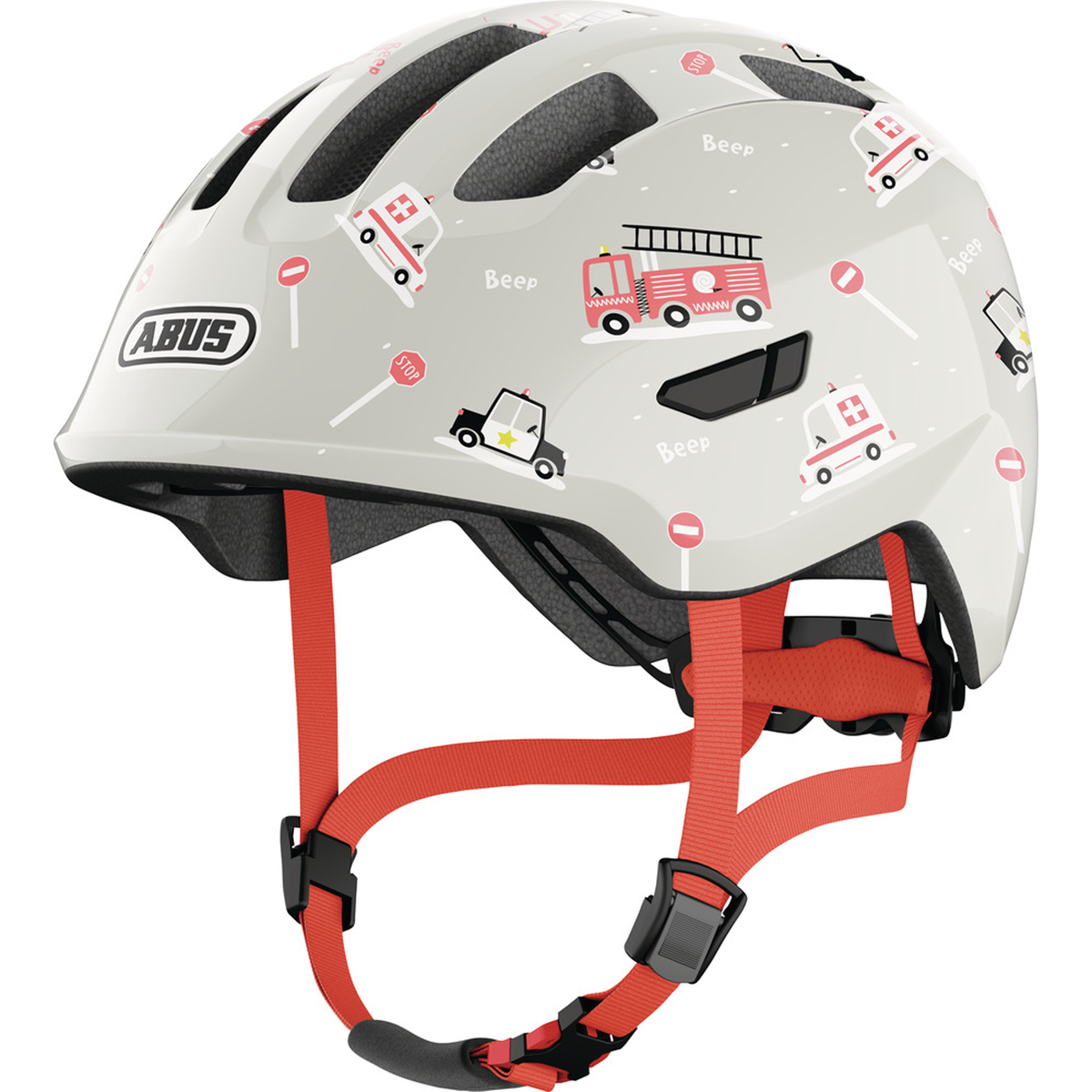Casco bambino Abus Smiley 3.0 - Grey Rescue Abus
