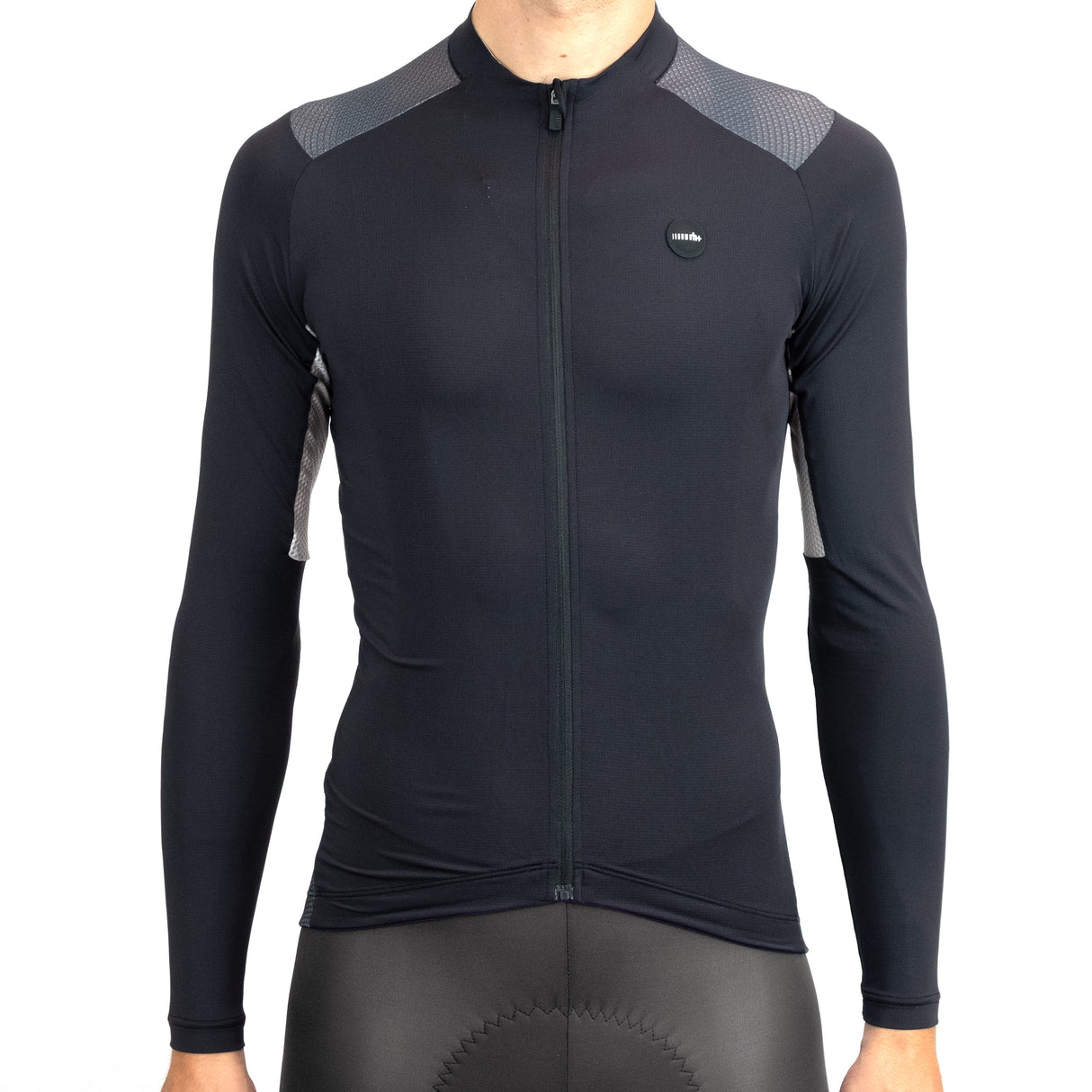 Rh+ Surplace langarmtrikot - Schwarz