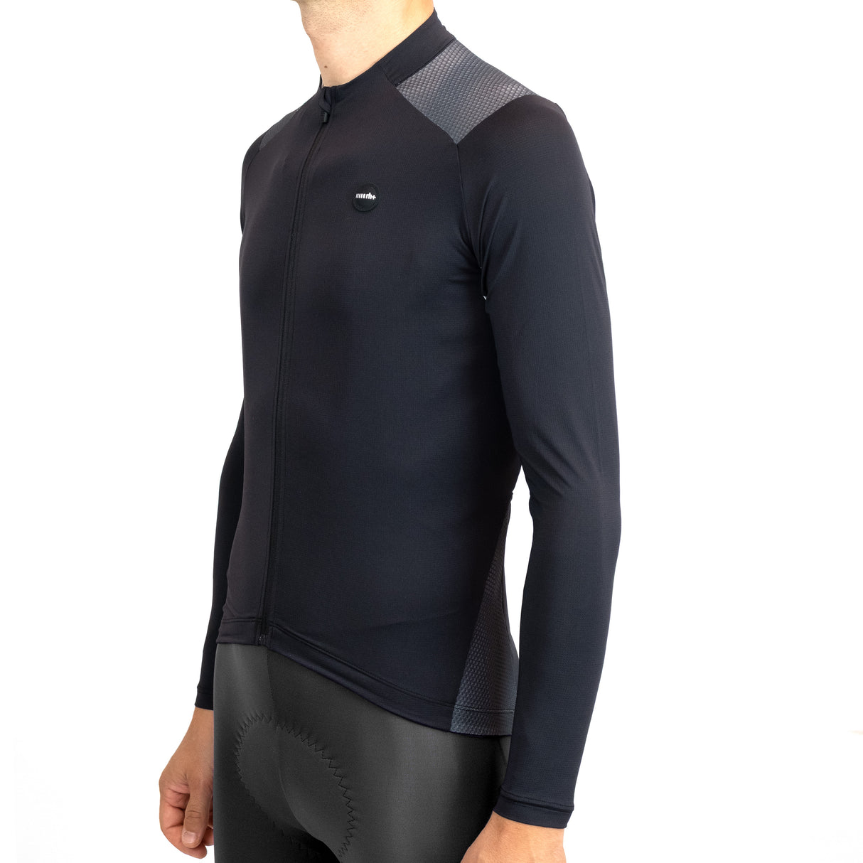 Rh+ Surplace langarmtrikot - Schwarz