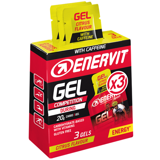Enervit Gel Agrumi con caffeina Astuccio da 3 Enervit
