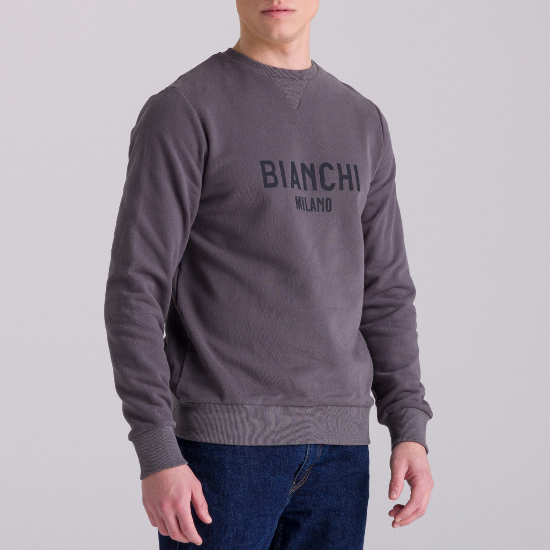 Felpa Bianchi Milano Fan - Grigio Santini
